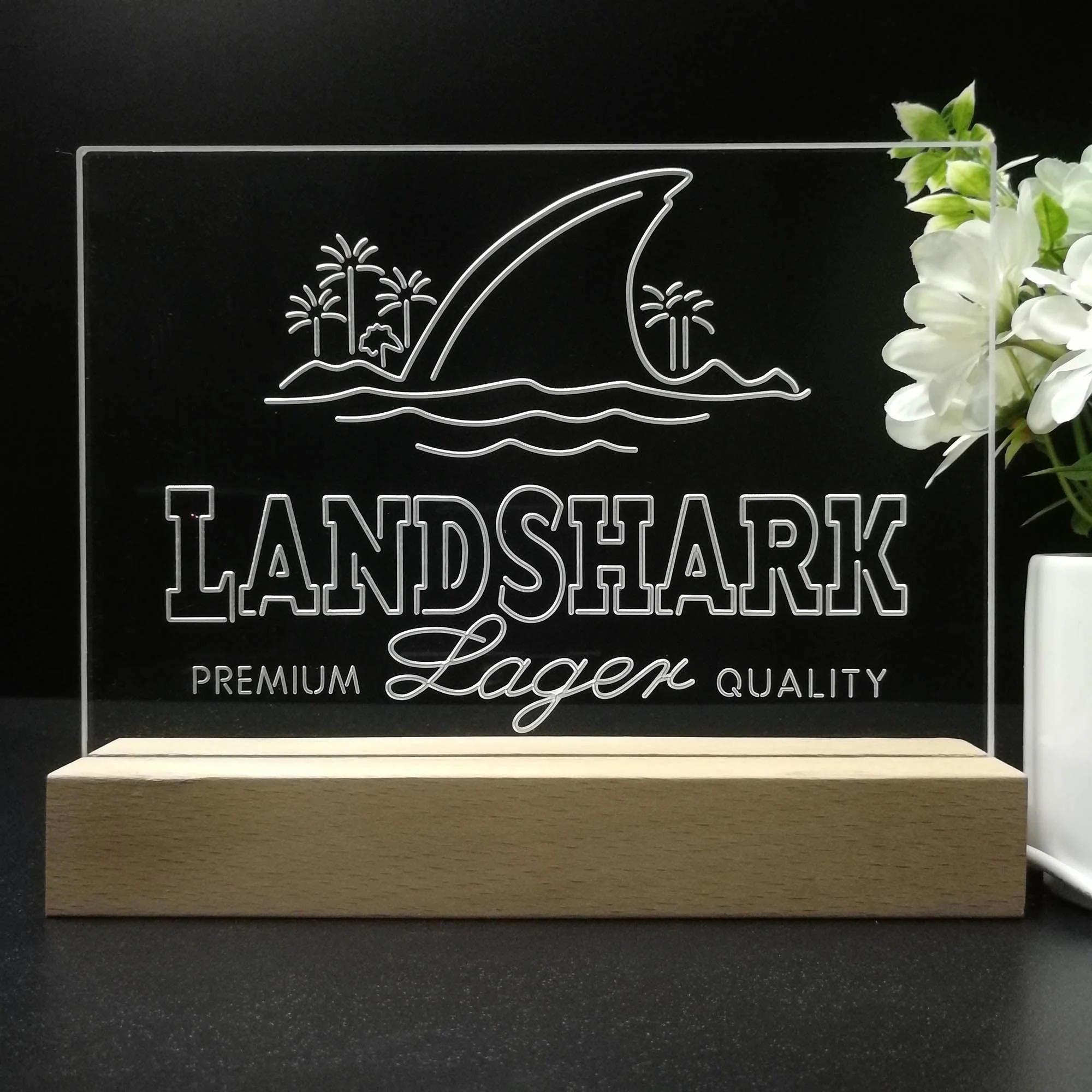 Landshark Lager Premium Quality Neon Sign Pub Bar Decor Lamp - Image 8
