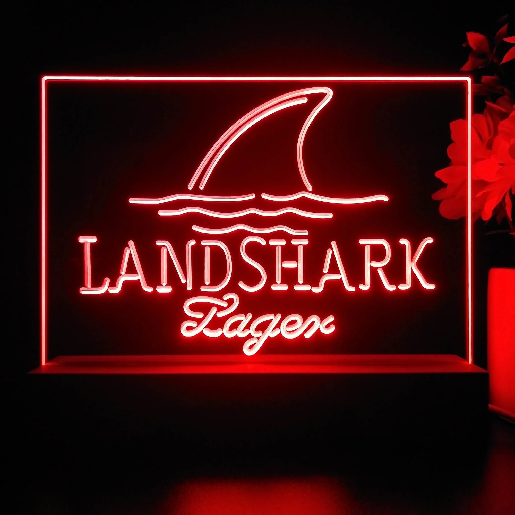 Landshark Larger Beer Neon Sign Pub Bar Lamp - Image 3