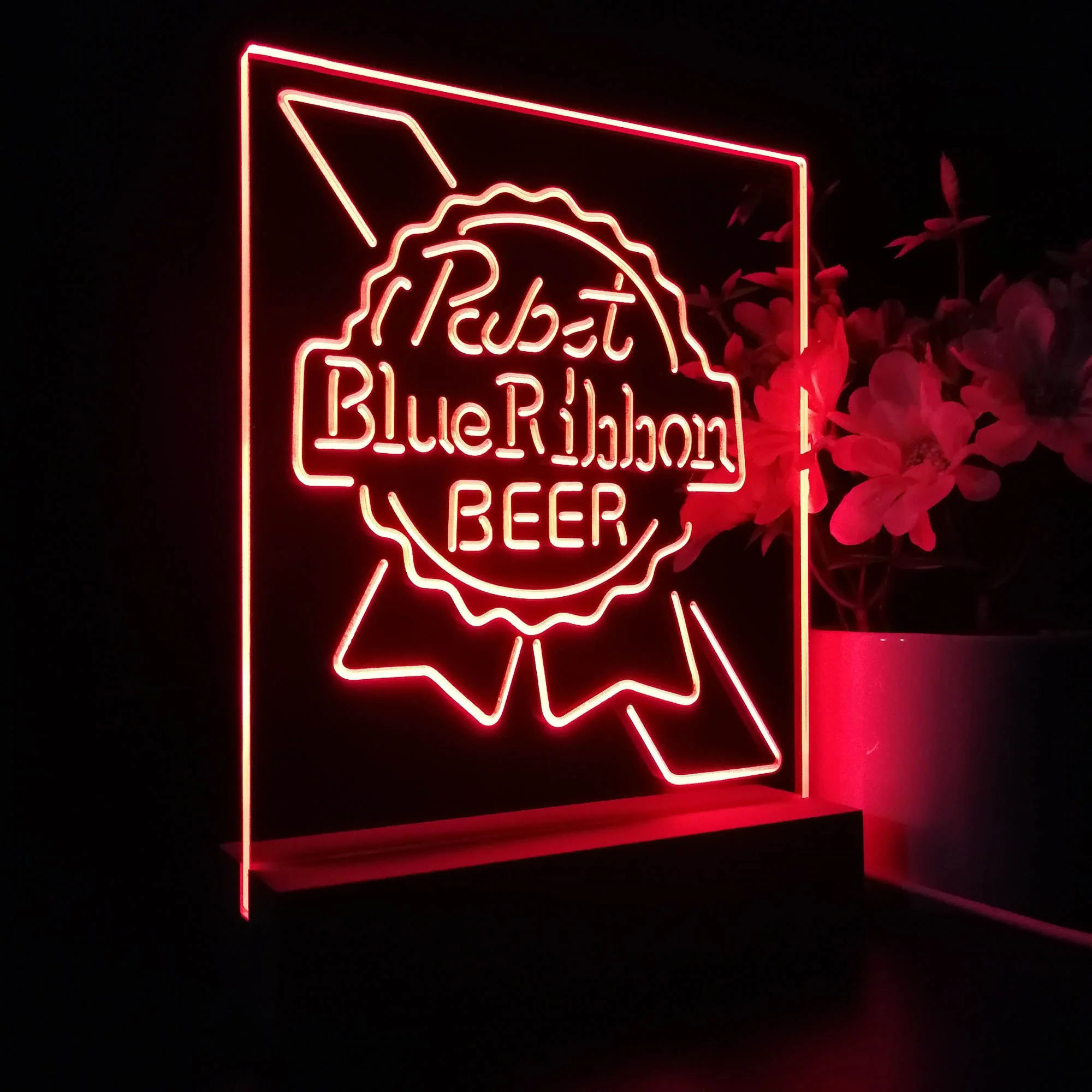 Pabst Blue Ribbon Night Light Neon Pub Bar Lamp - Image 6