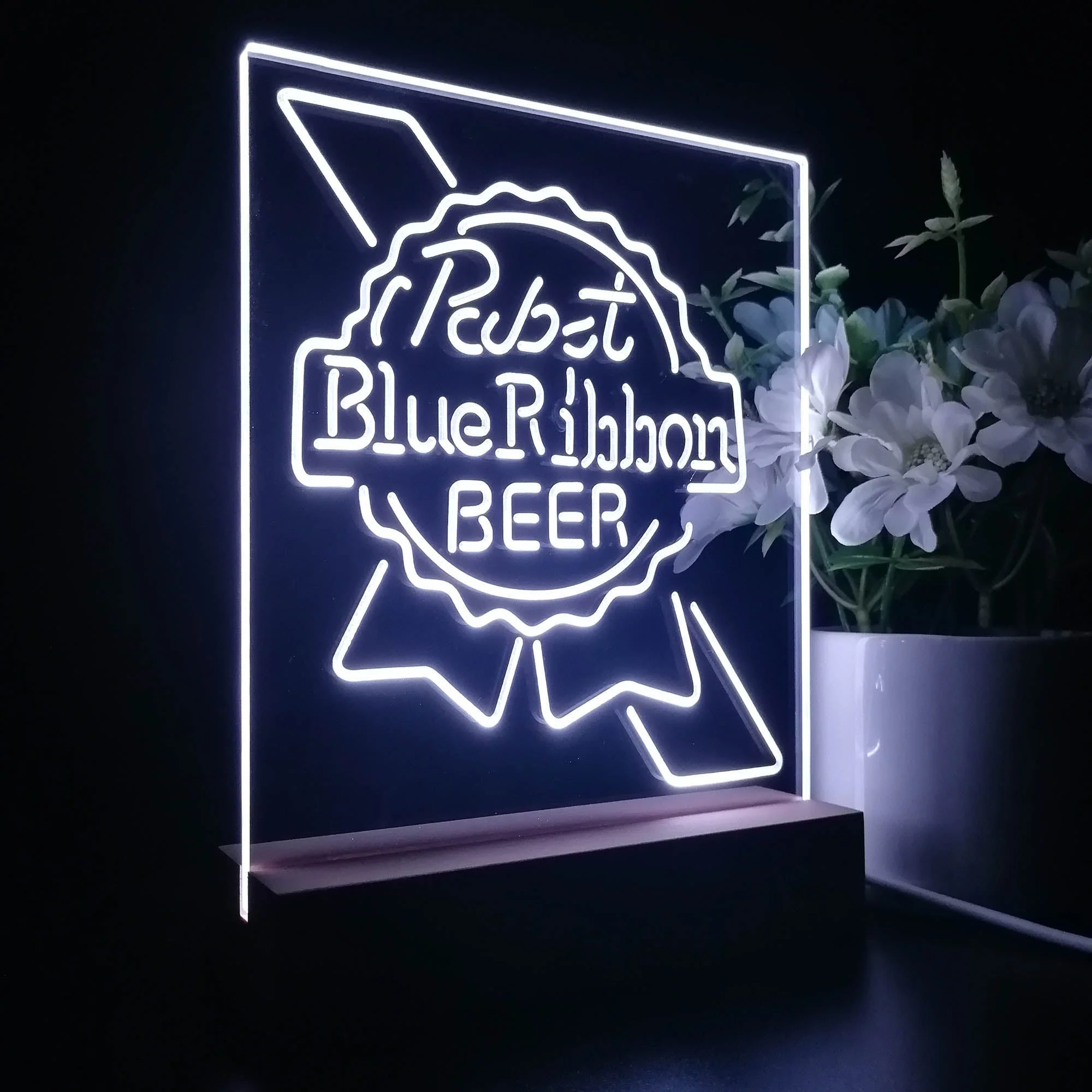 Pabst Blue Ribbon Night Light Neon Pub Bar Lamp - Image 7