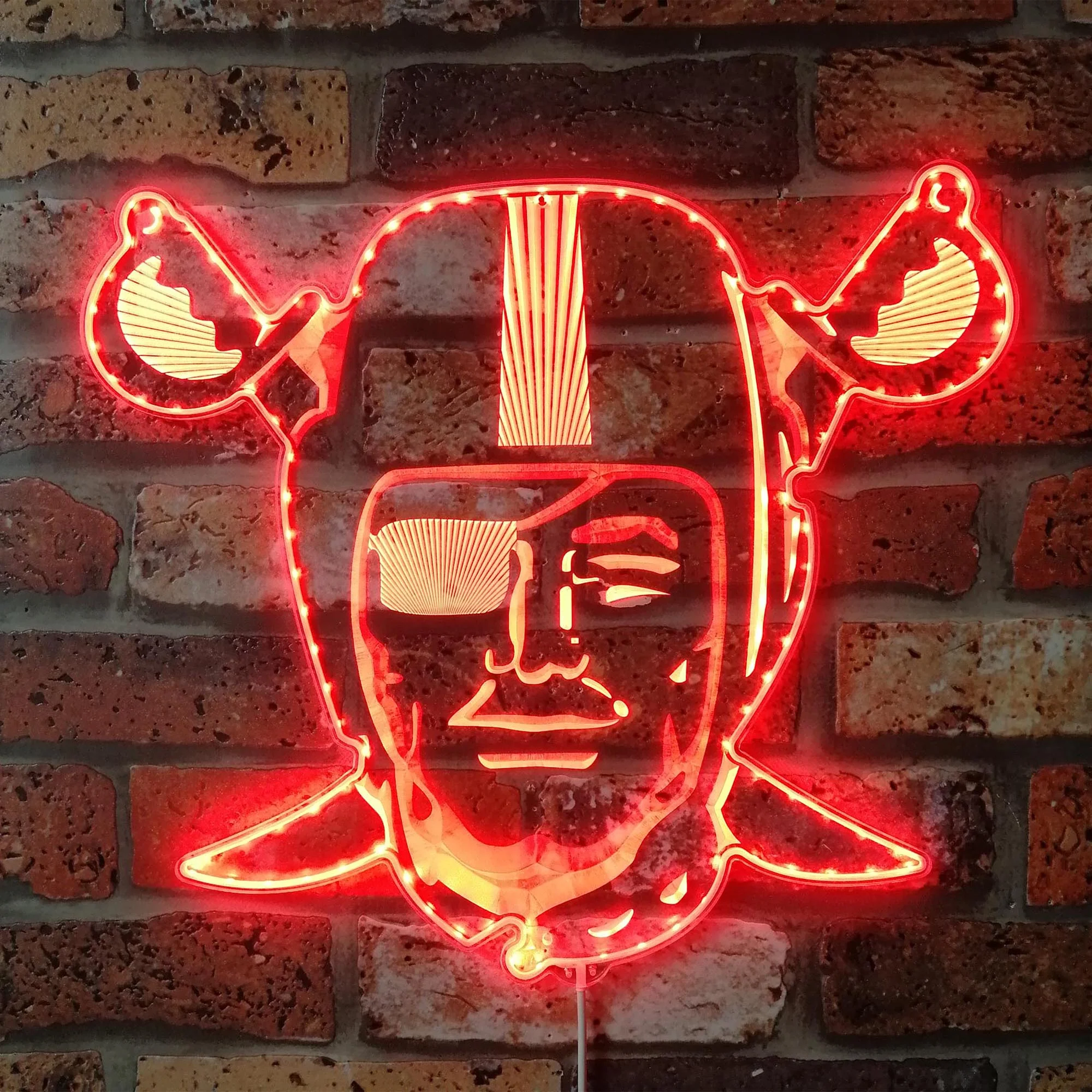 Las Vegas Raiders Neon LED Sign with Dynamic RGB Colors - Image 3