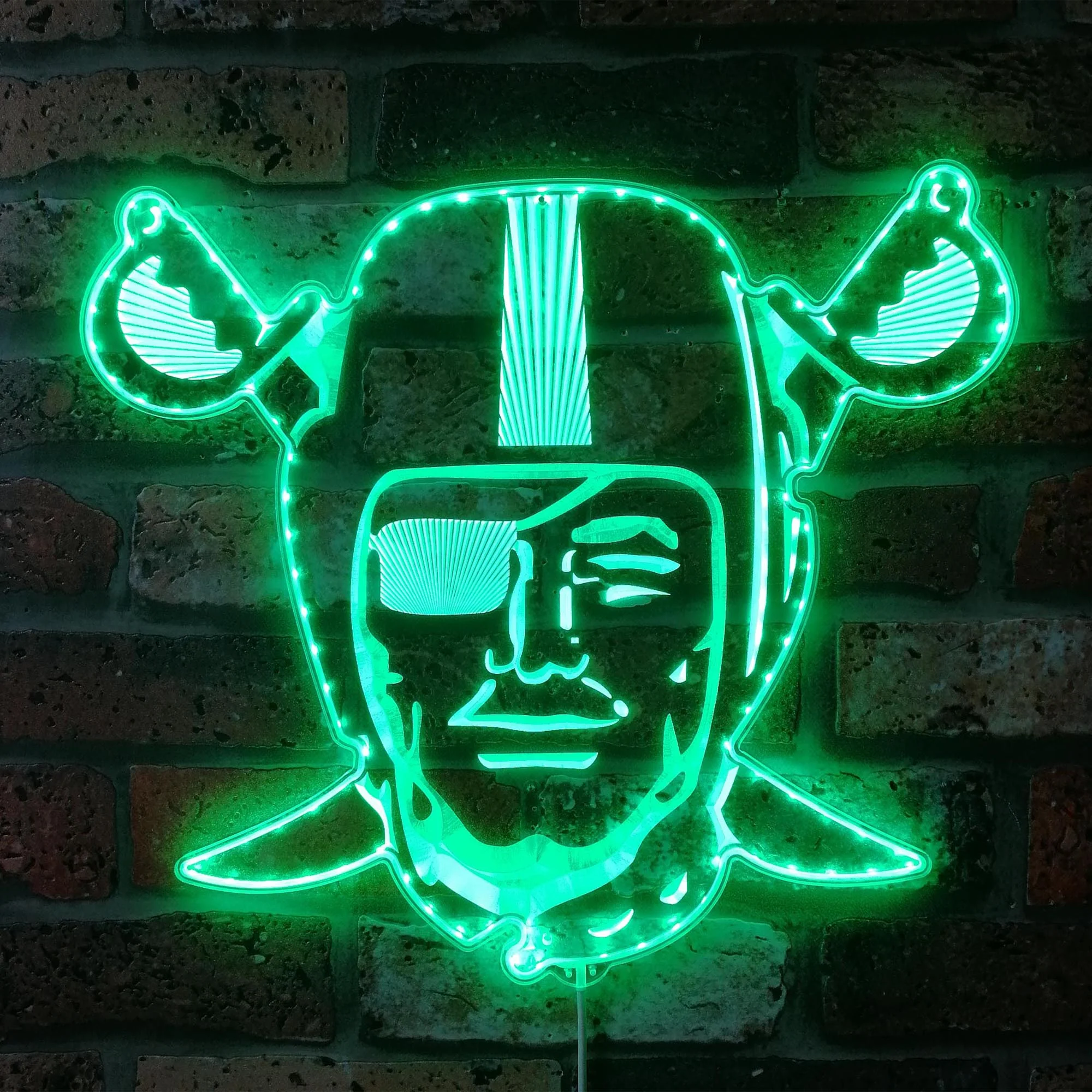 Las Vegas Raiders Neon LED Sign with Dynamic RGB Colors - Image 6