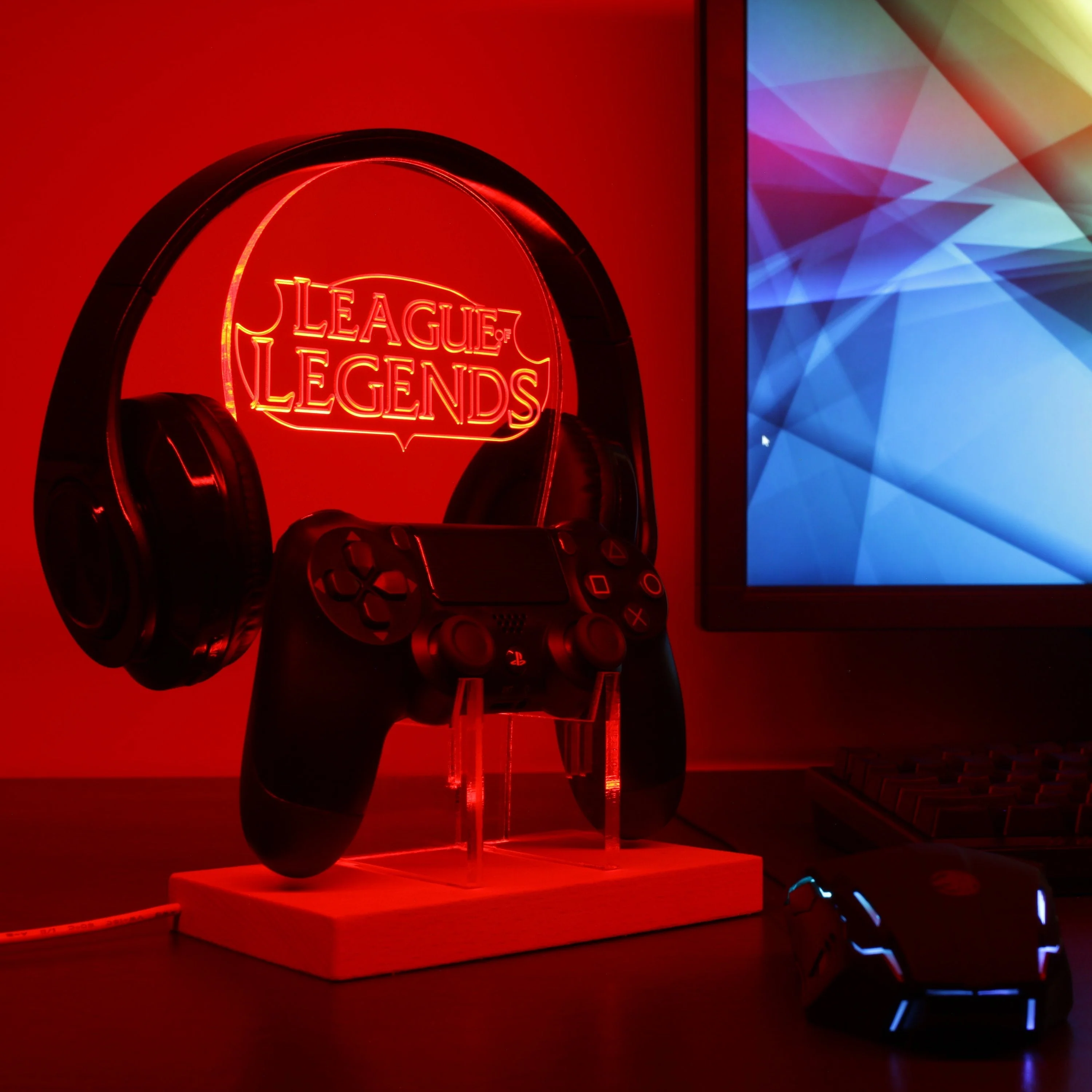 League Of Legends LED Gaming Headset Controller Stand - Image 2