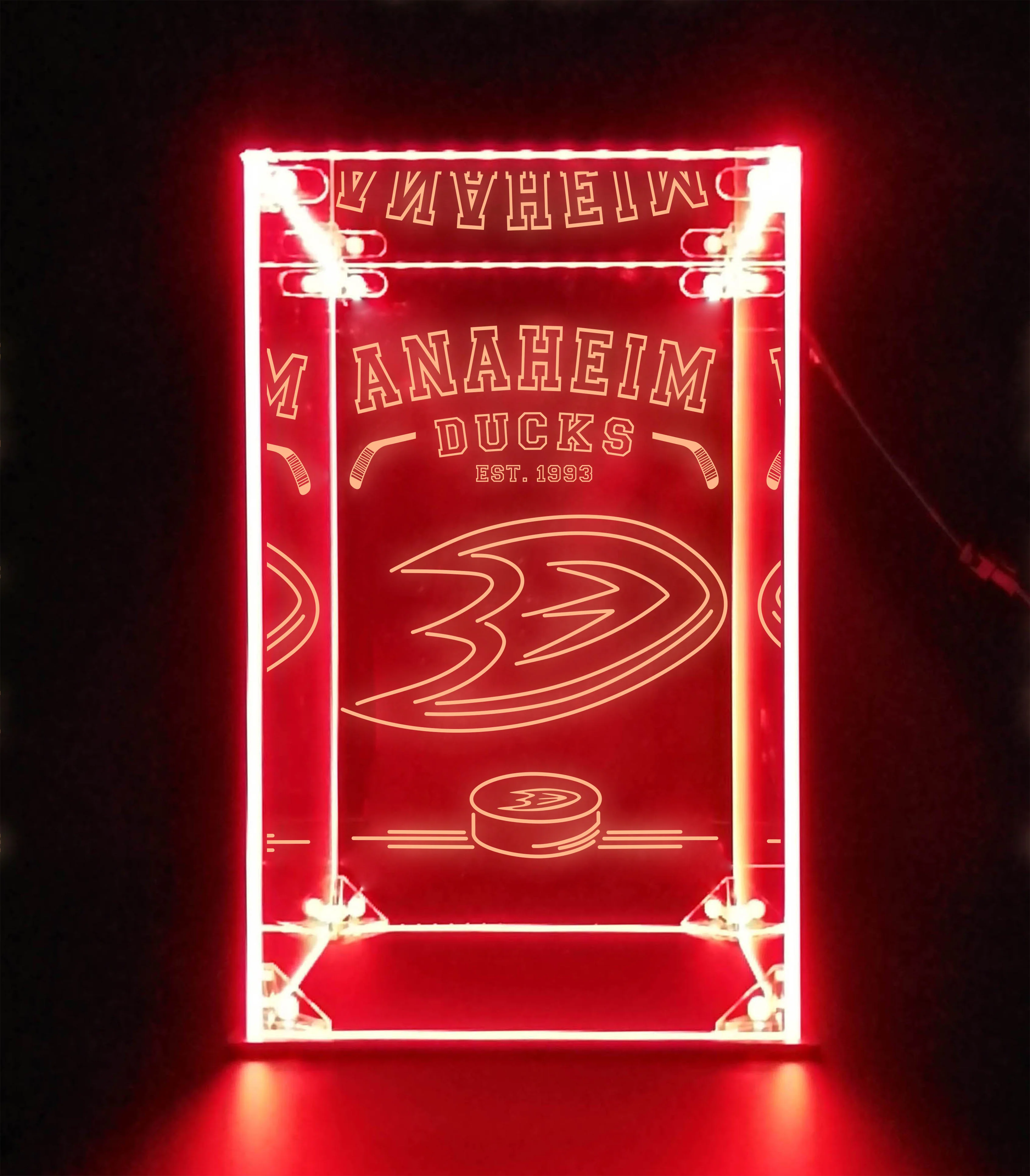 LED Display Case For Anahemi Ducks Sports Memorabilia - Image 3