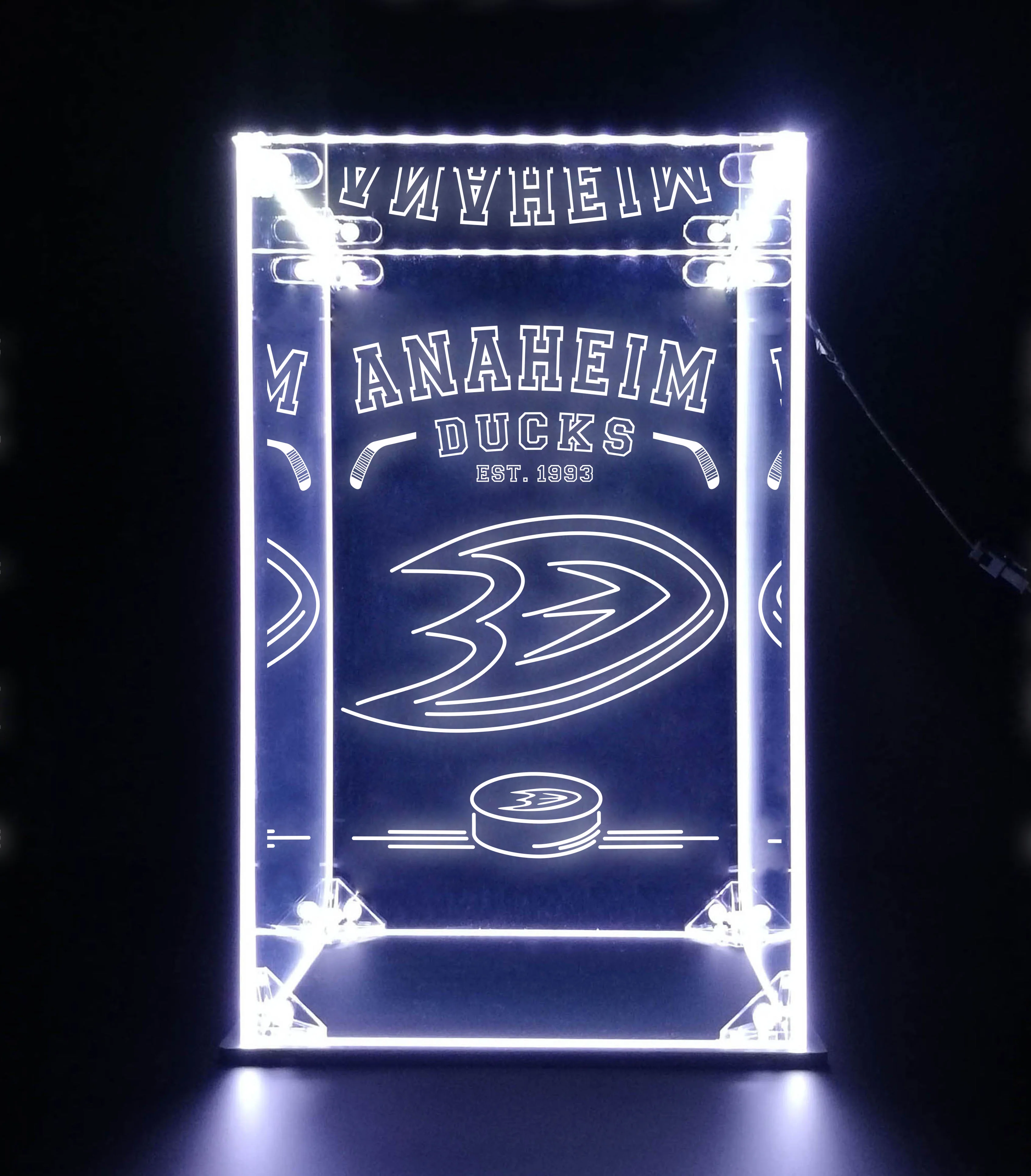 LED Display Case For Anahemi Ducks Sports Memorabilia - Image 6