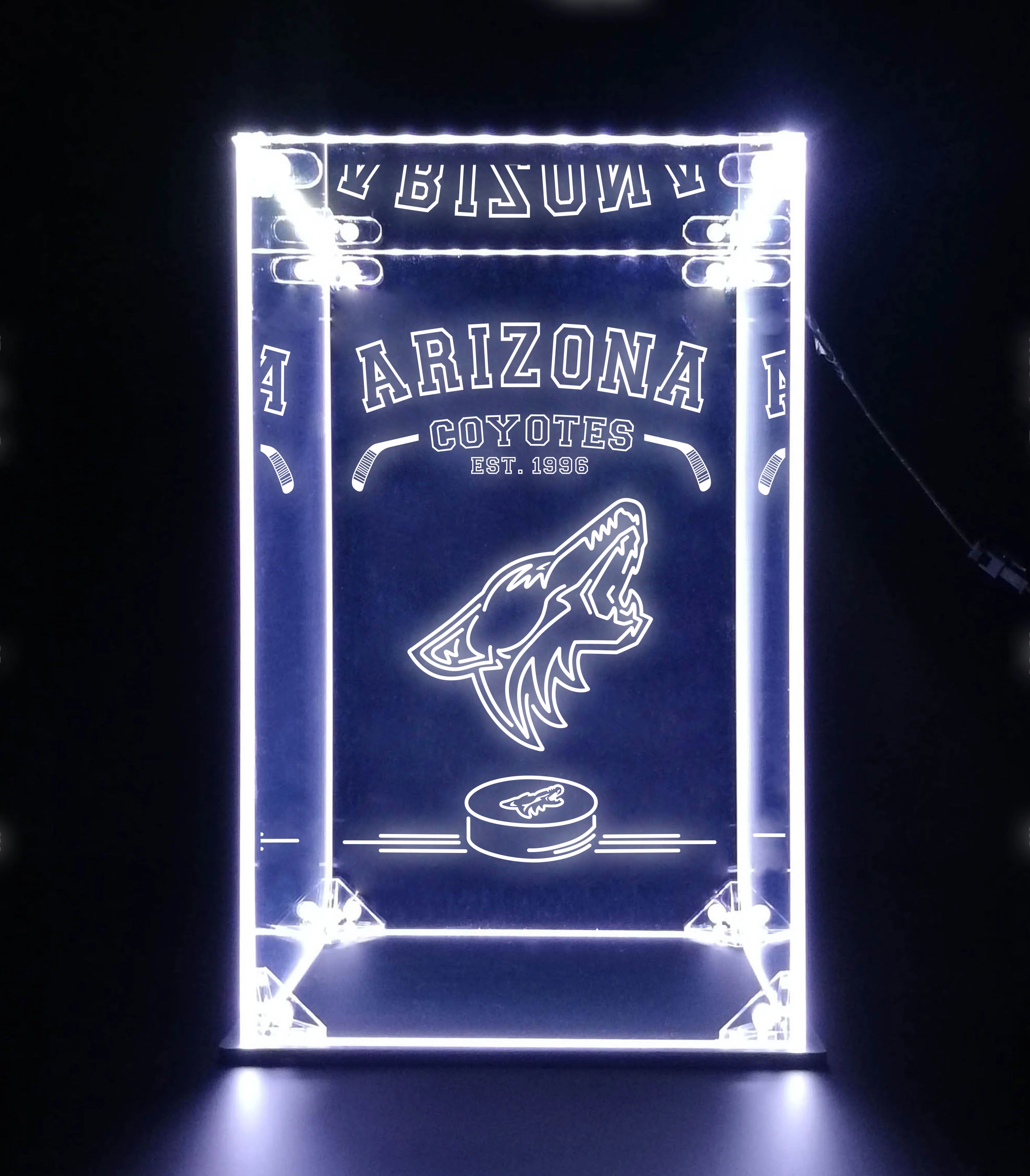 LED Display Case For Arizona Coyotes Sports Memorabilia - Image 6