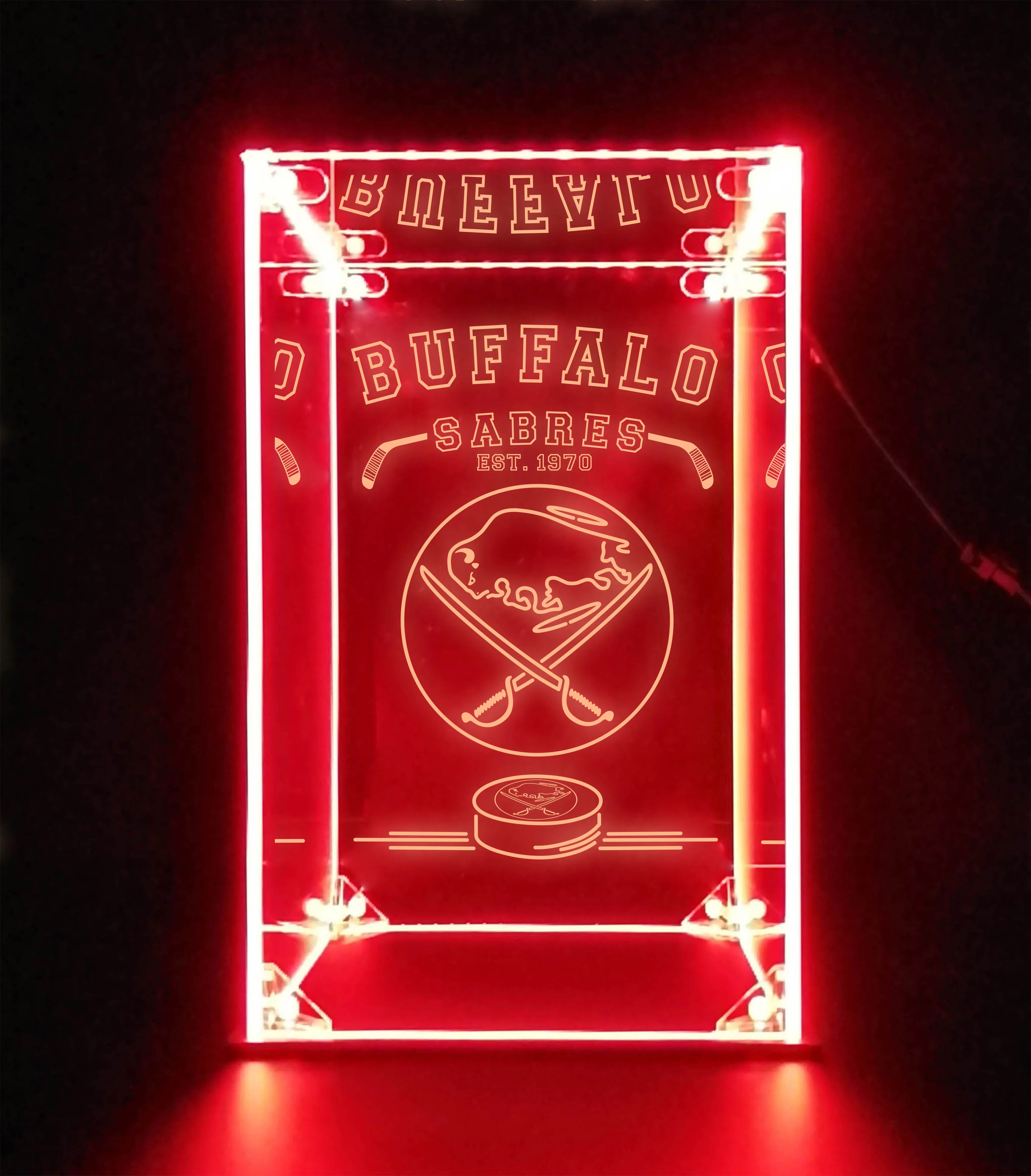 LED Display Case For Buffalo Sabres Sports Memorabilia - Image 3