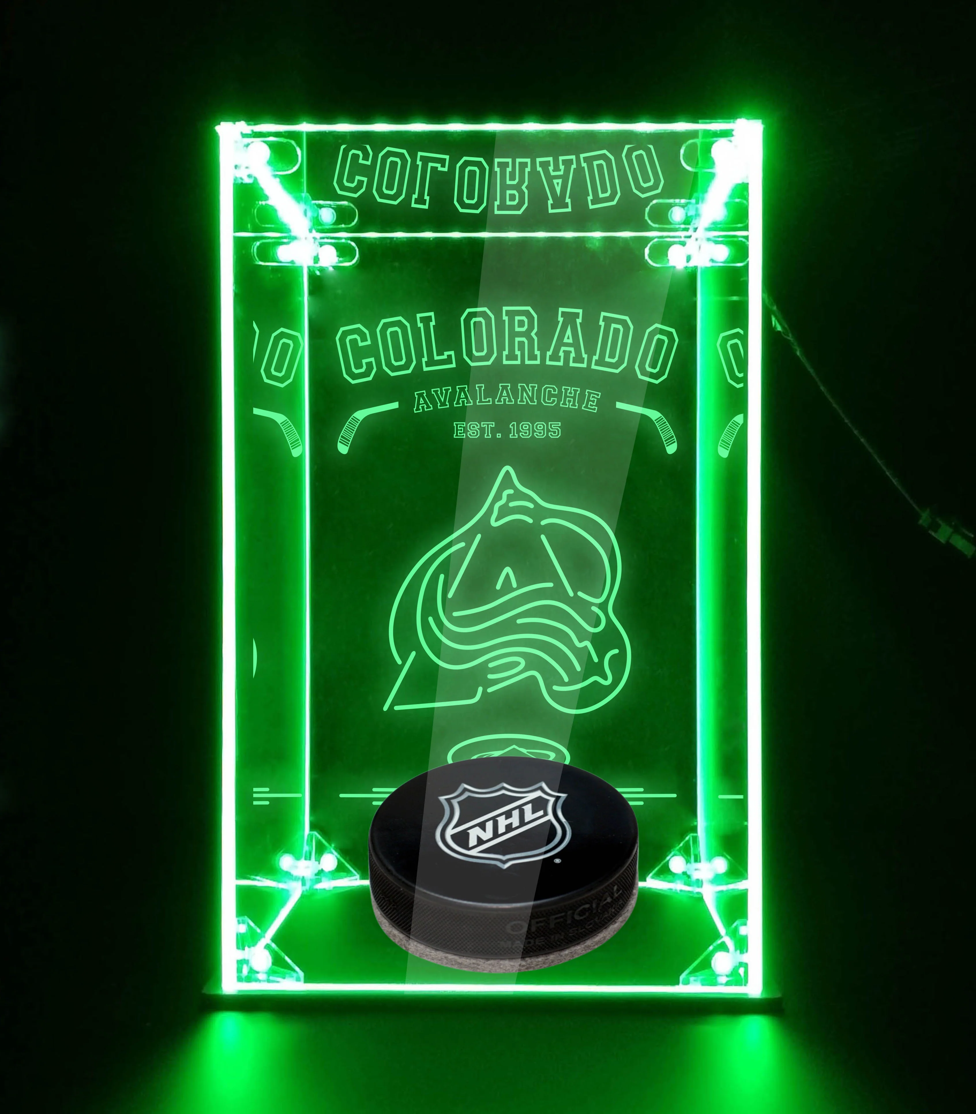LED Display Case For Colorado Avalanche Sports Memorabilia - Image 4