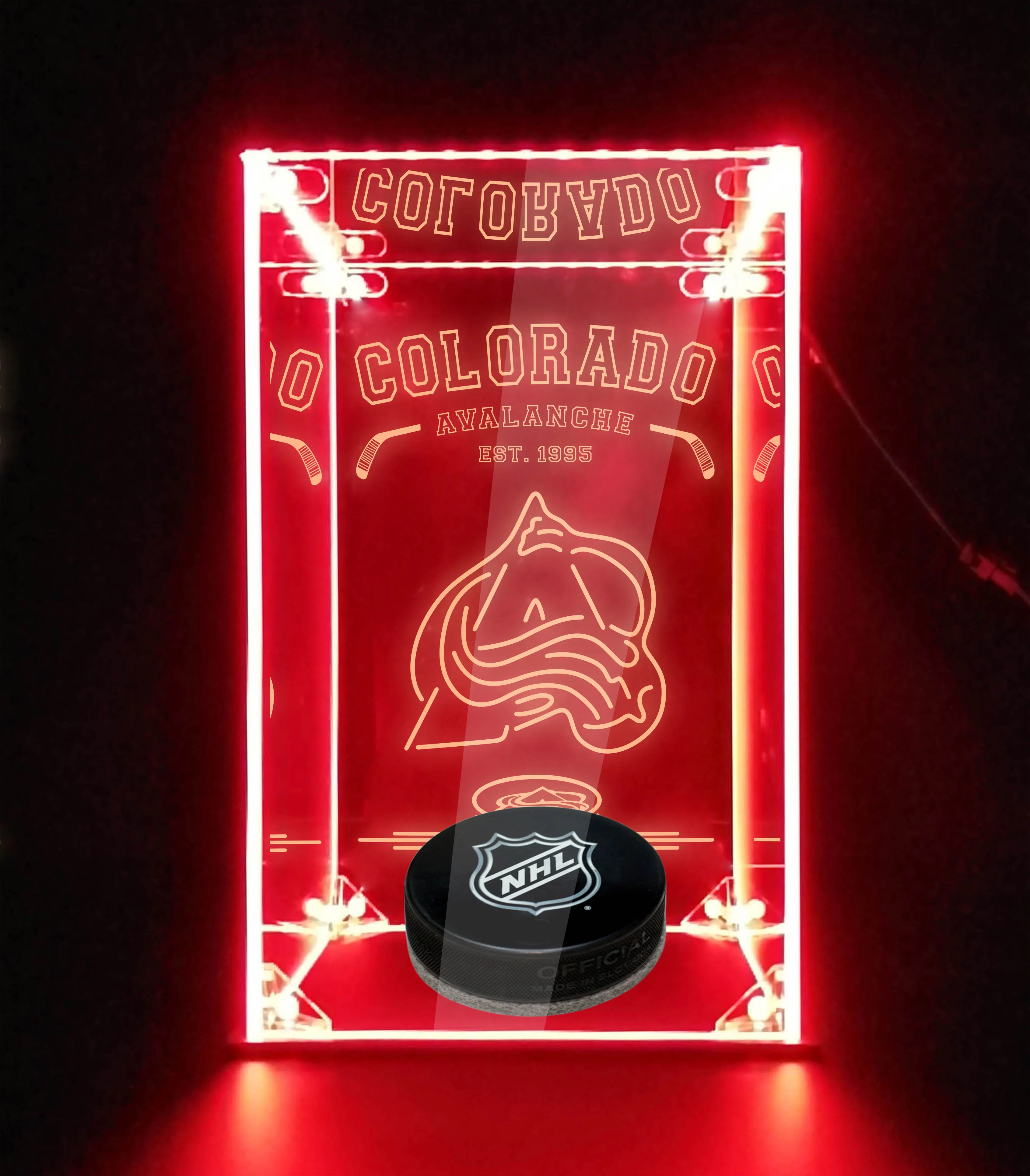 LED Display Case For Colorado Avalanche Sports Memorabilia - Image 5