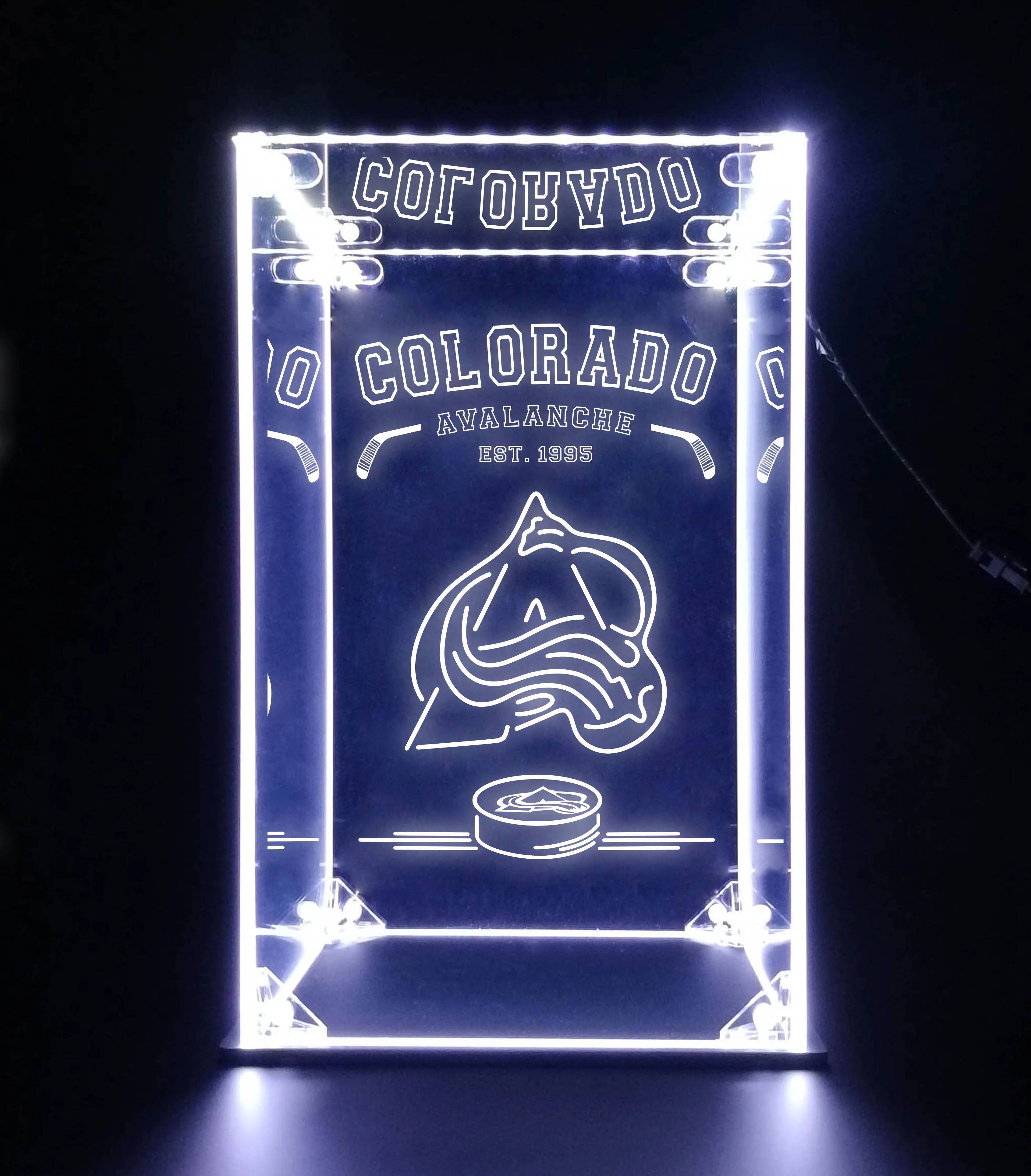 LED Display Case For Colorado Avalanche Sports Memorabilia - Image 6