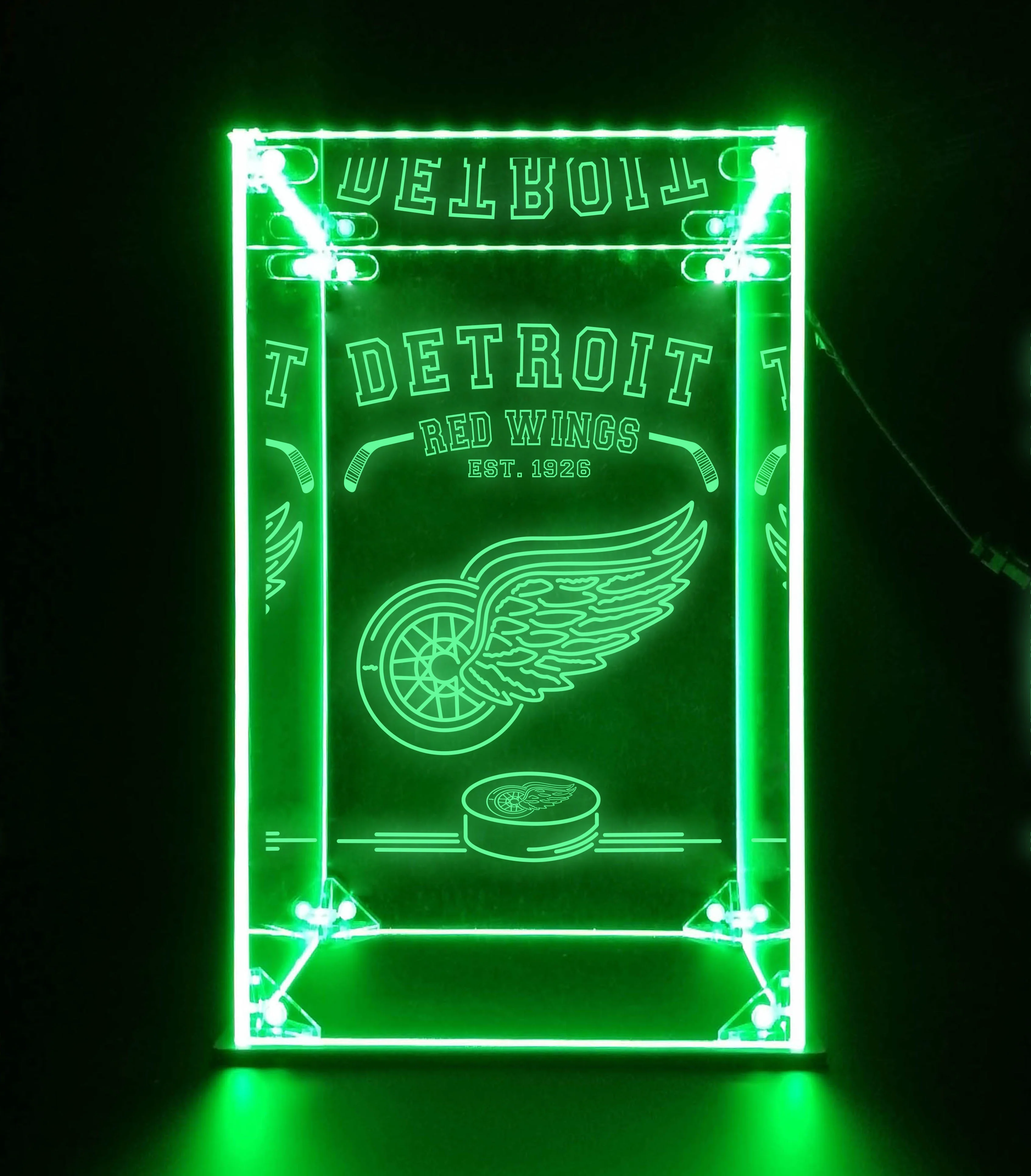 LED Display Case For Detroit Red Wings Sports Memorabilia - Image 2