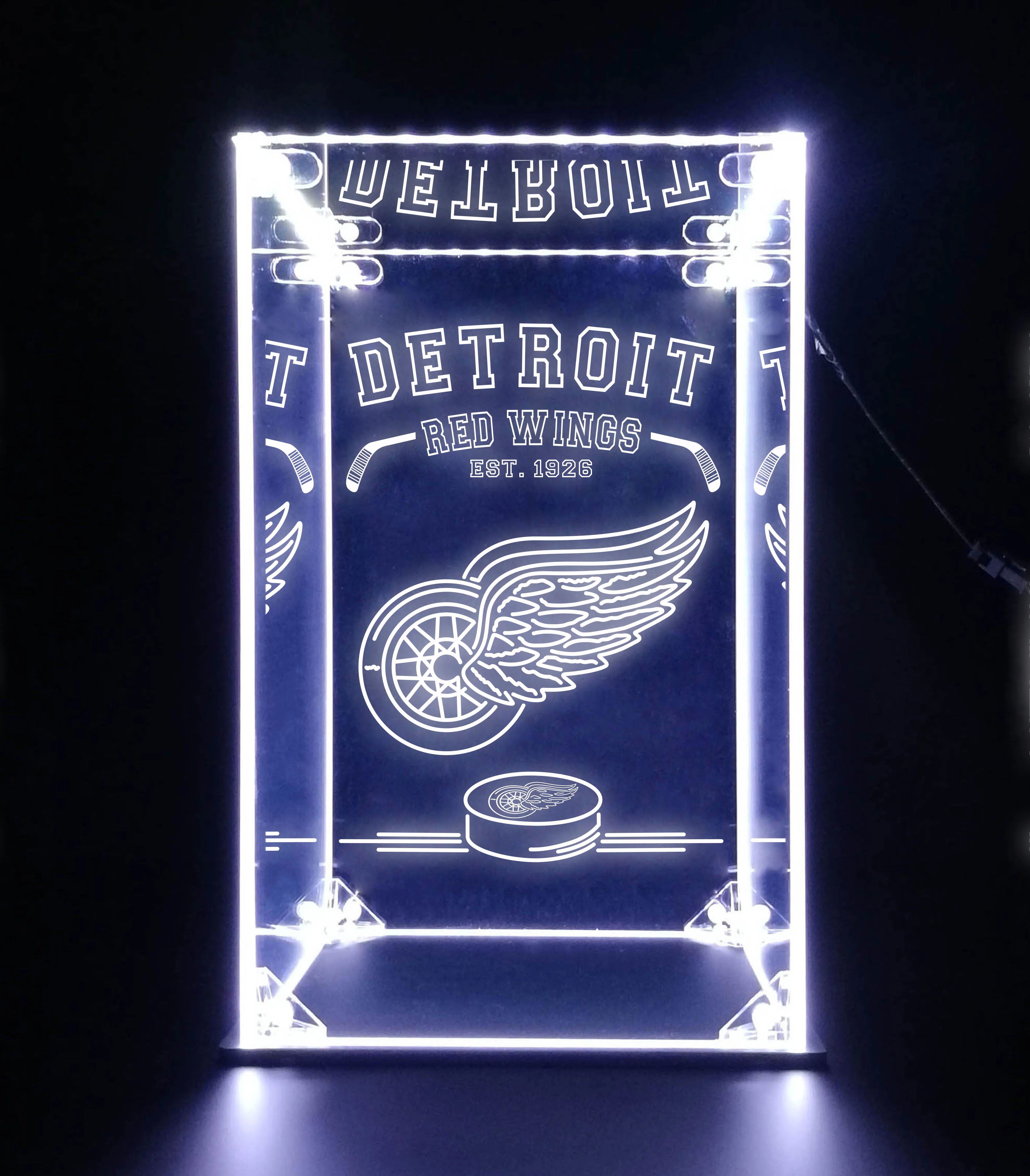 LED Display Case For Detroit Red Wings Sports Memorabilia - Image 6