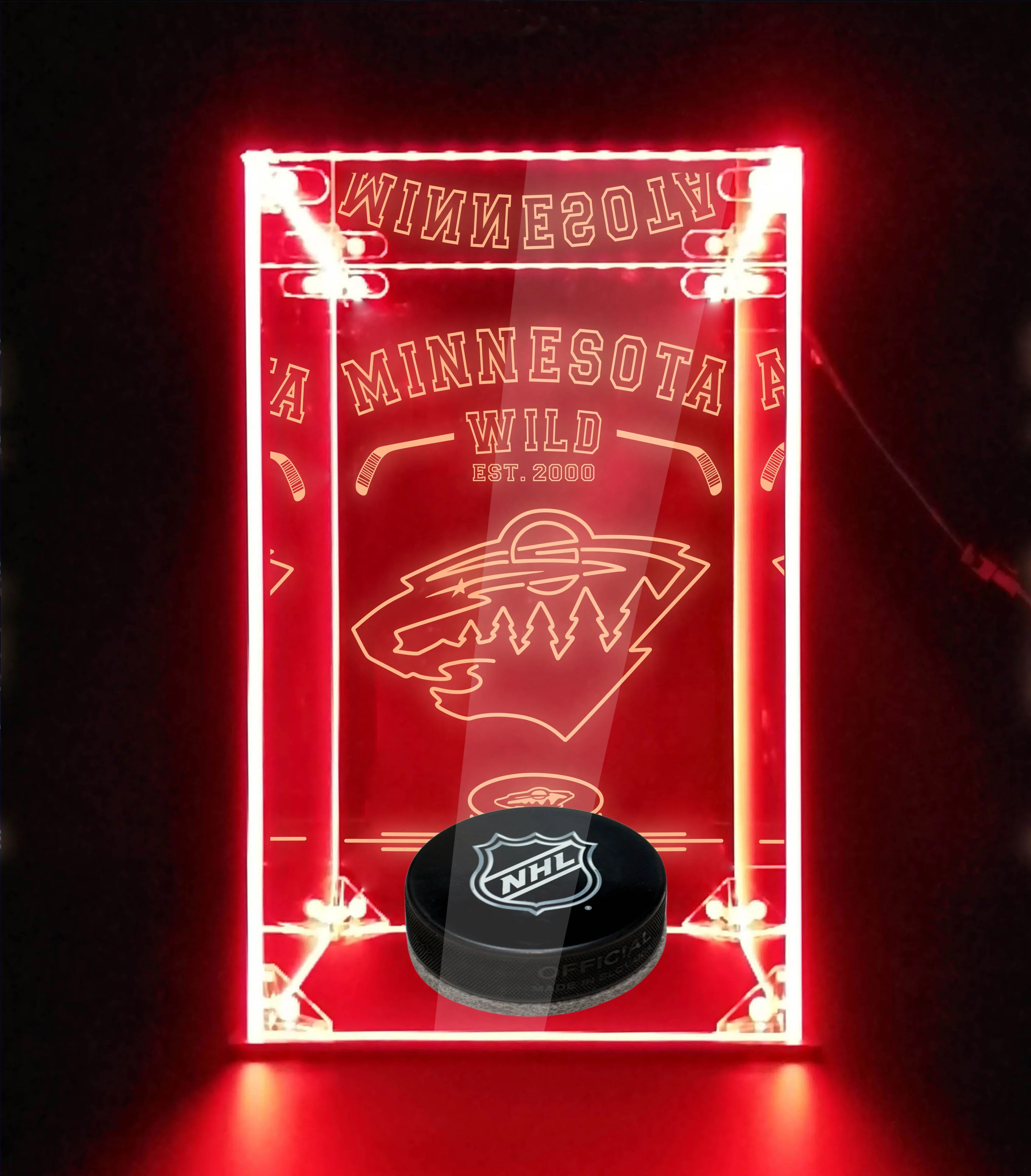 LED Display Case For Minnesota Wild Sports Memorabilia - Image 5