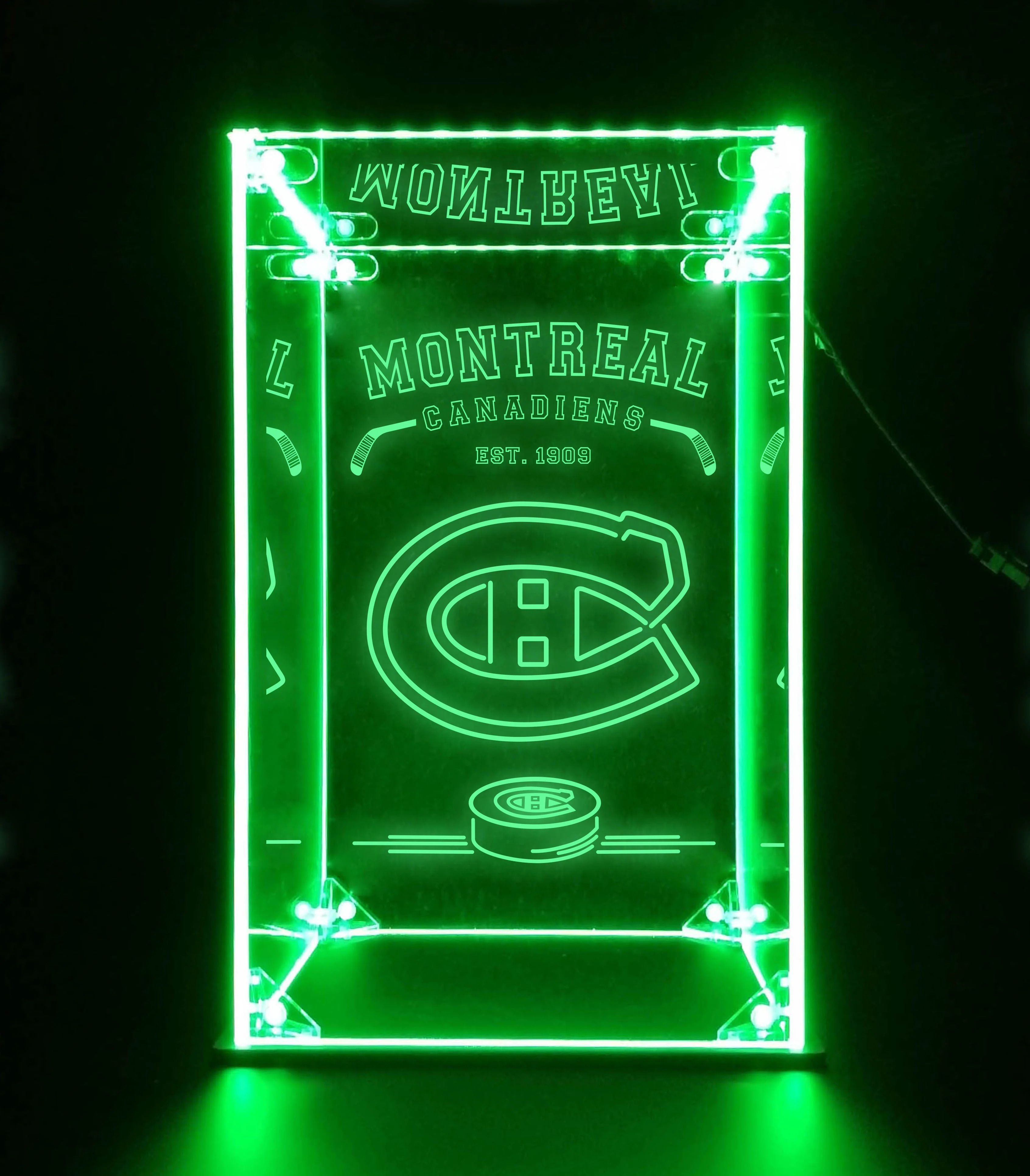 LED Display Case For Montreal Canadiens Sports Memorabilia - Image 2