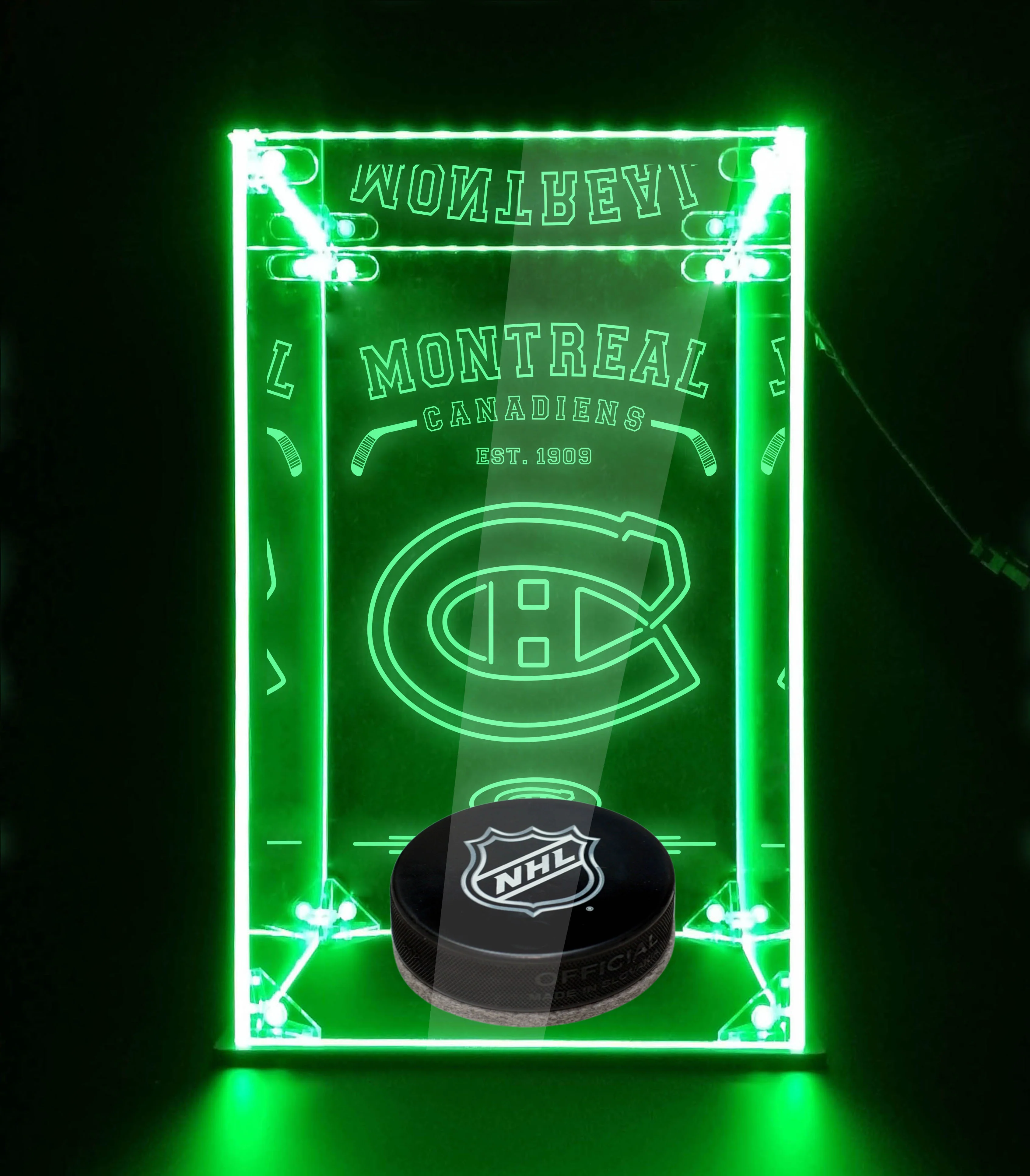 LED Display Case For Montreal Canadiens Sports Memorabilia - Image 4