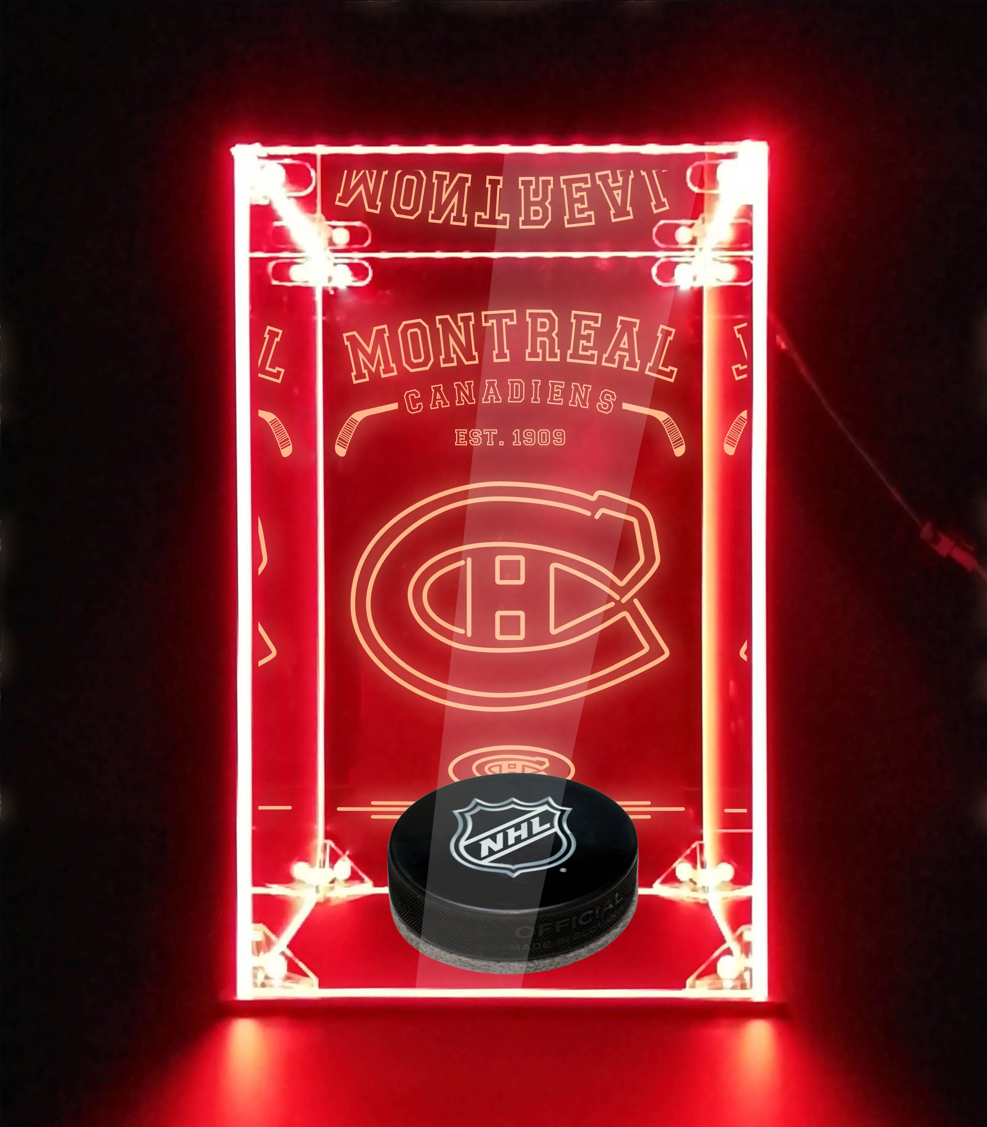 LED Display Case For Montreal Canadiens Sports Memorabilia - Image 5