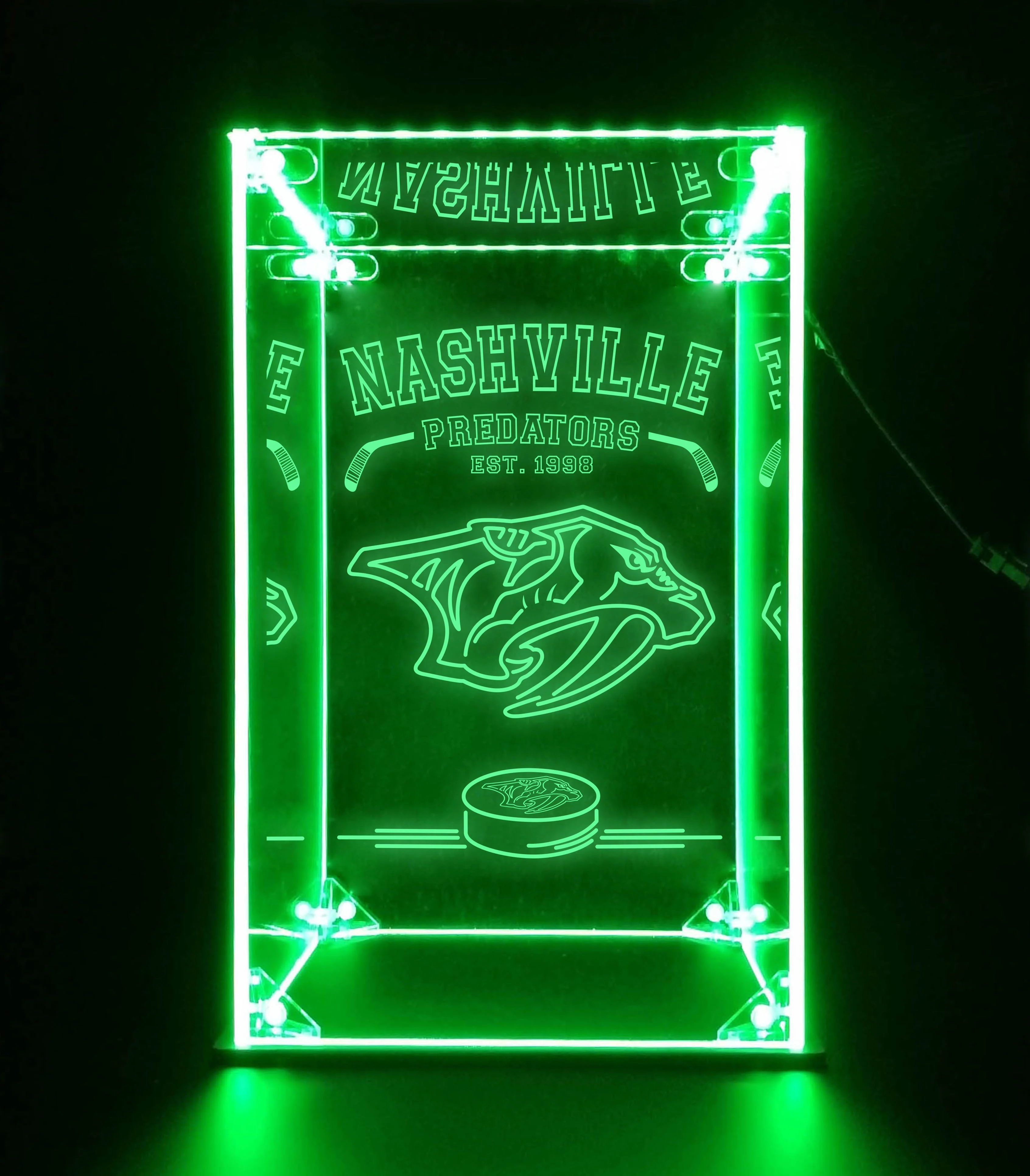 LED Display Case For Nashville Predators Sports Memorabilia - Image 2