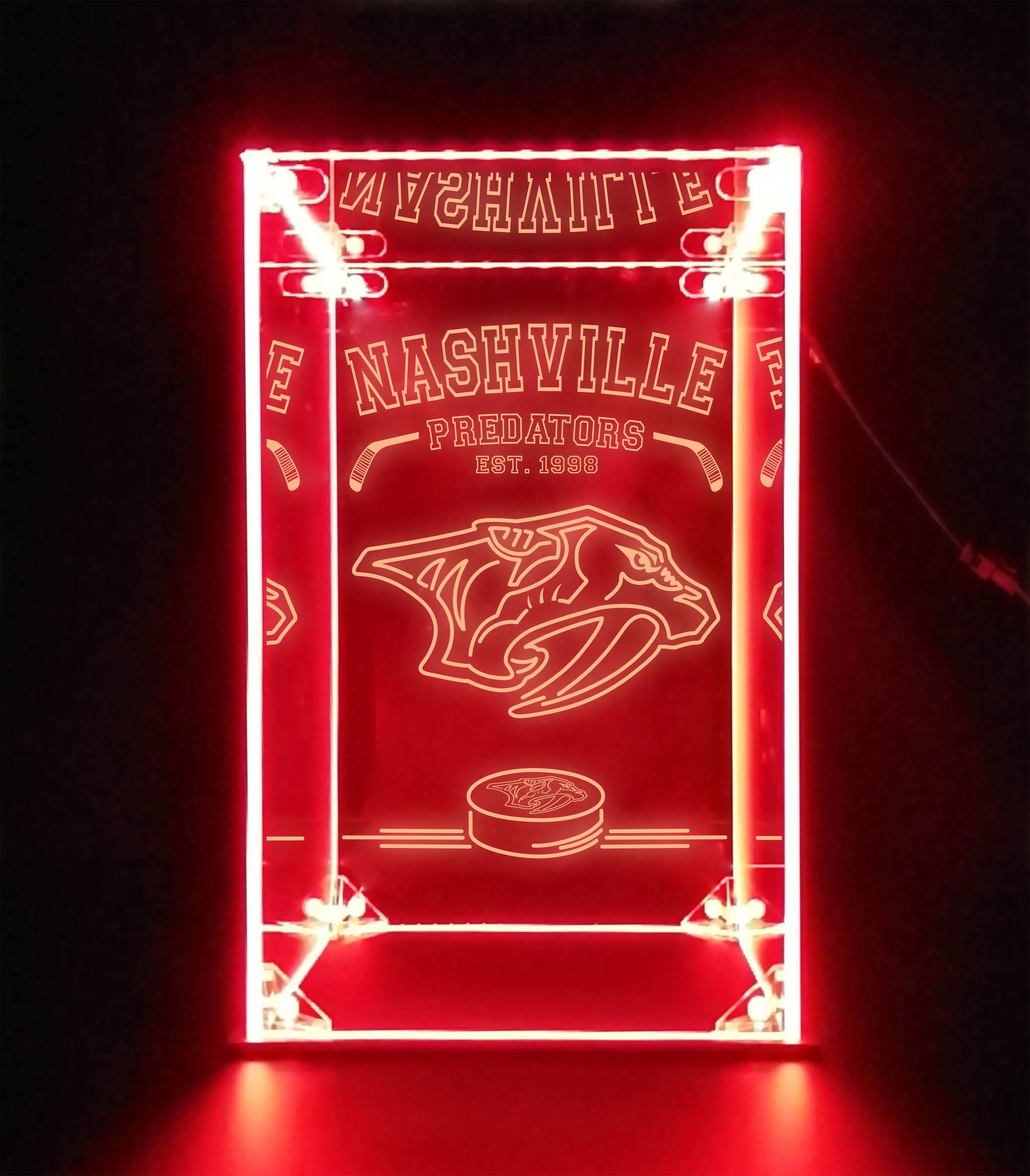 LED Display Case For Nashville Predators Sports Memorabilia - Image 3