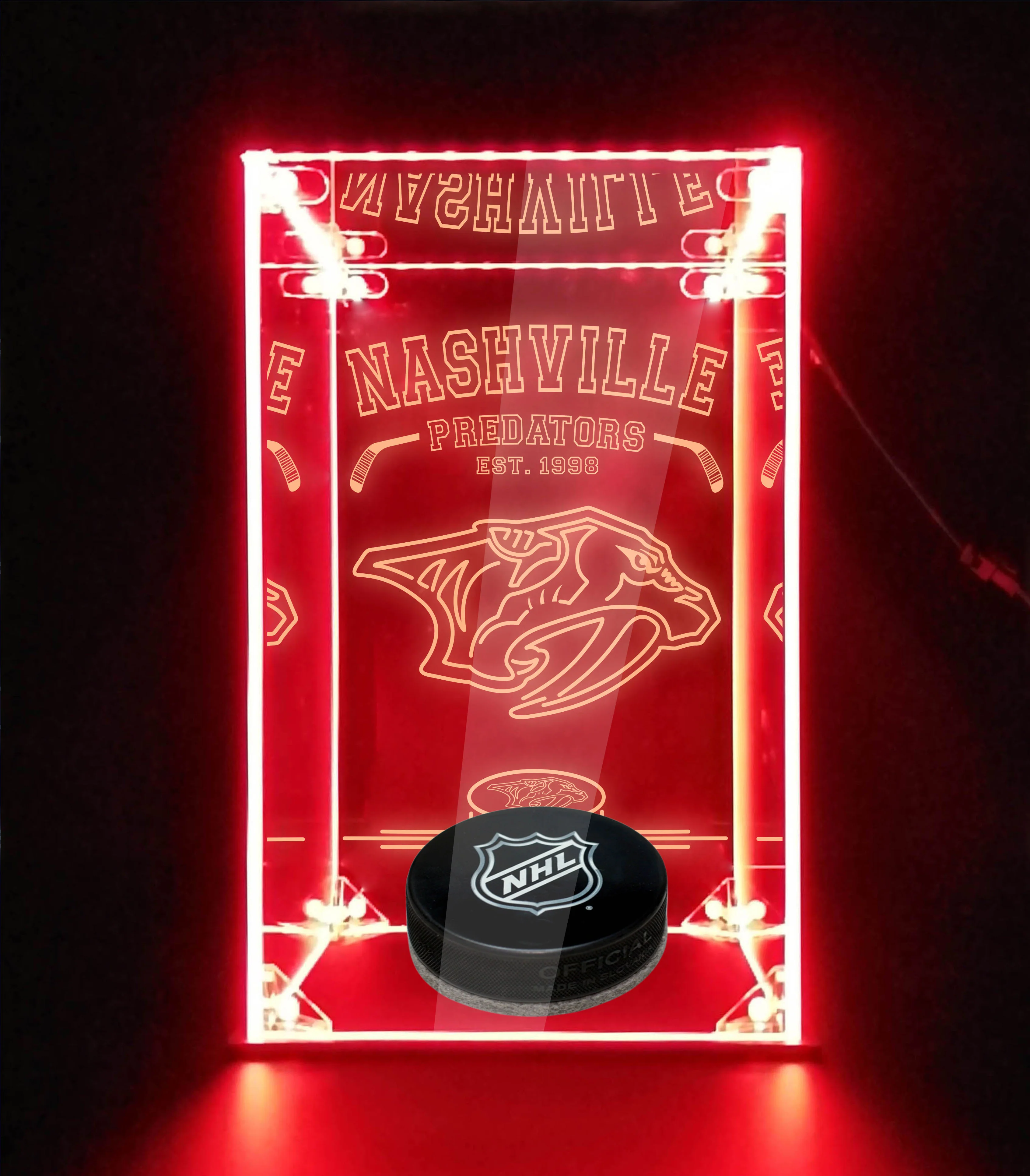 LED Display Case For Nashville Predators Sports Memorabilia - Image 5