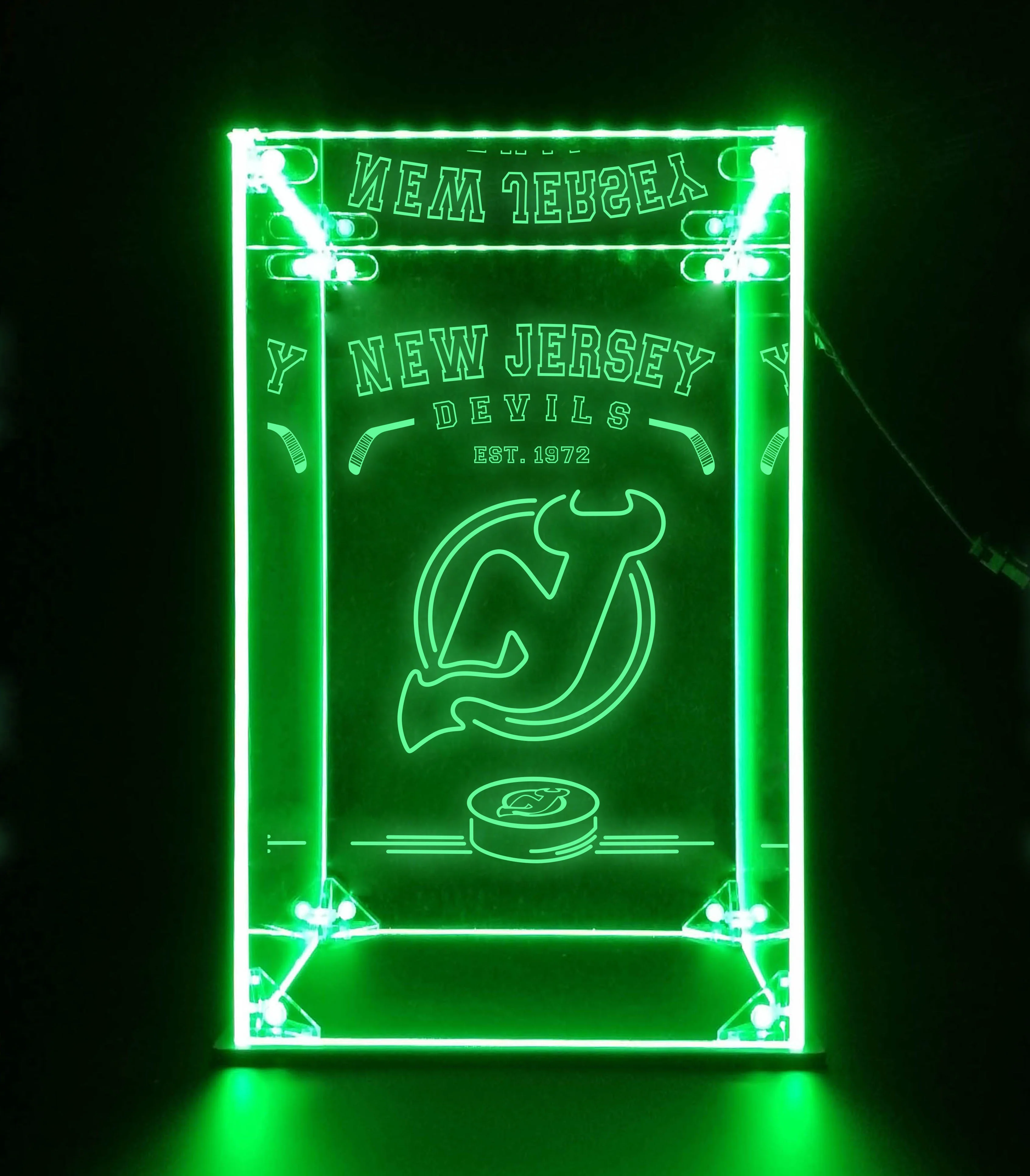 LED Display Case For New Jersey Devils Sports Memorabilia - Image 2
