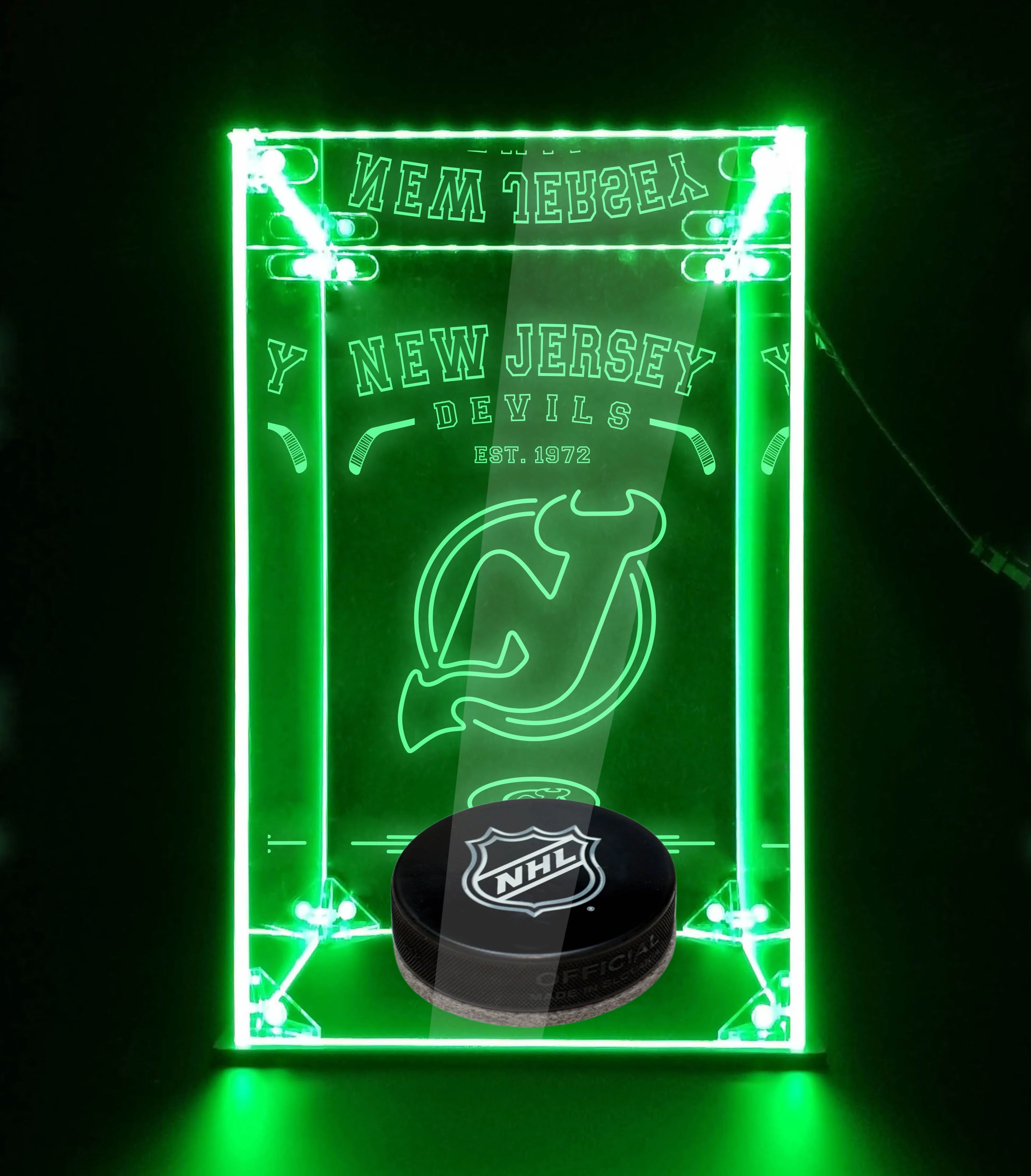 LED Display Case For New Jersey Devils Sports Memorabilia - Image 4