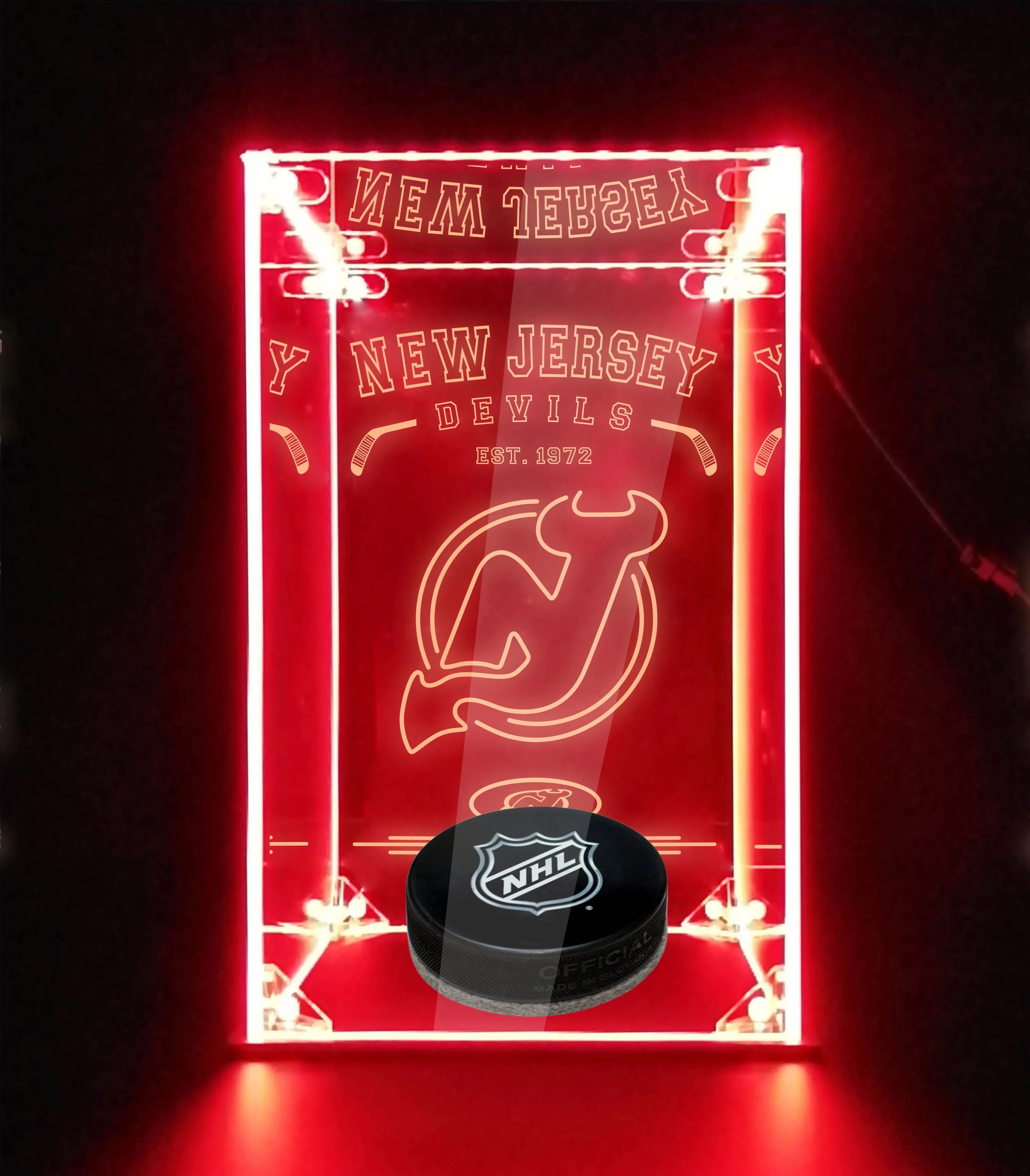 LED Display Case For New Jersey Devils Sports Memorabilia - Image 5
