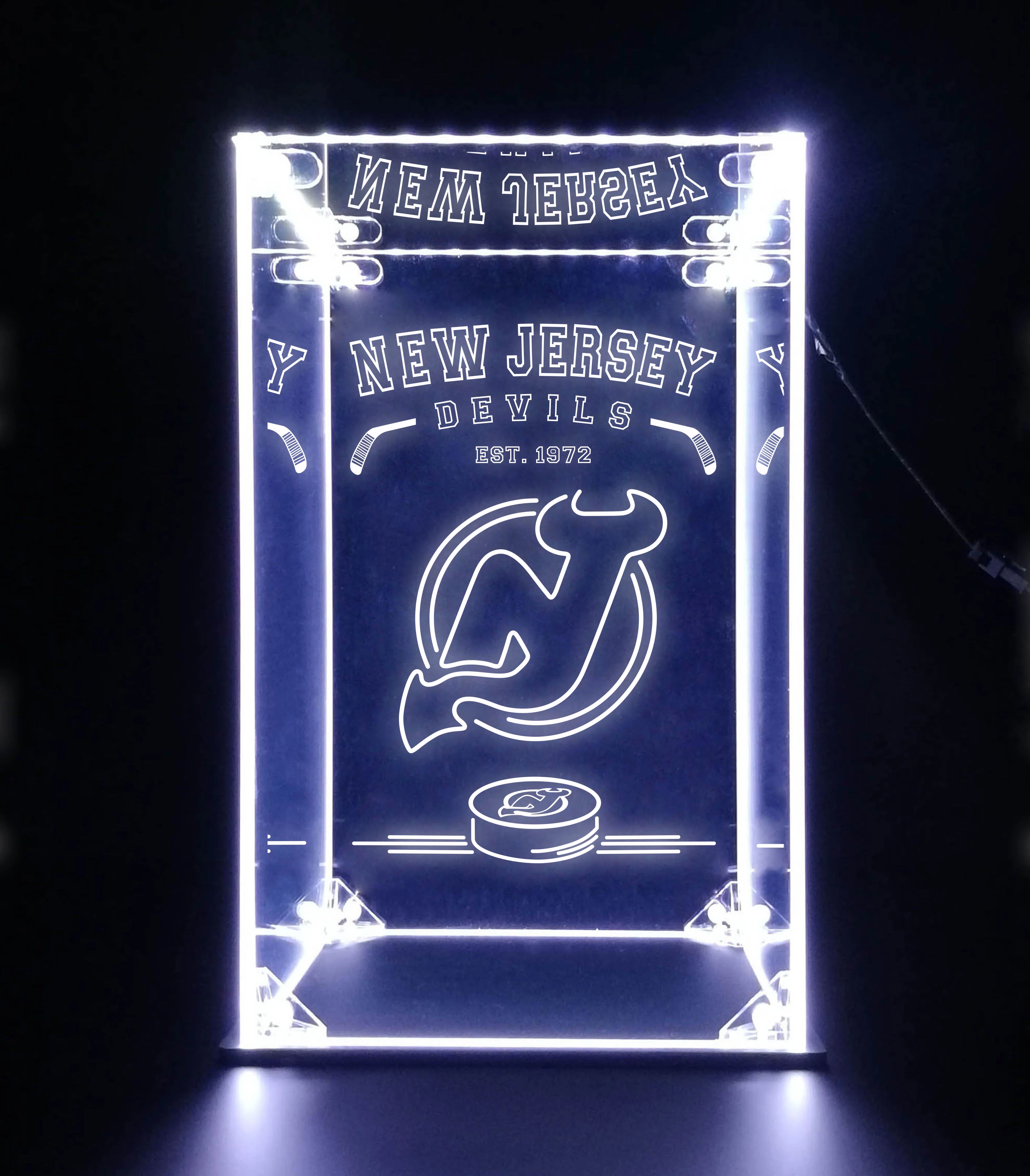 LED Display Case For New Jersey Devils Sports Memorabilia - Image 6