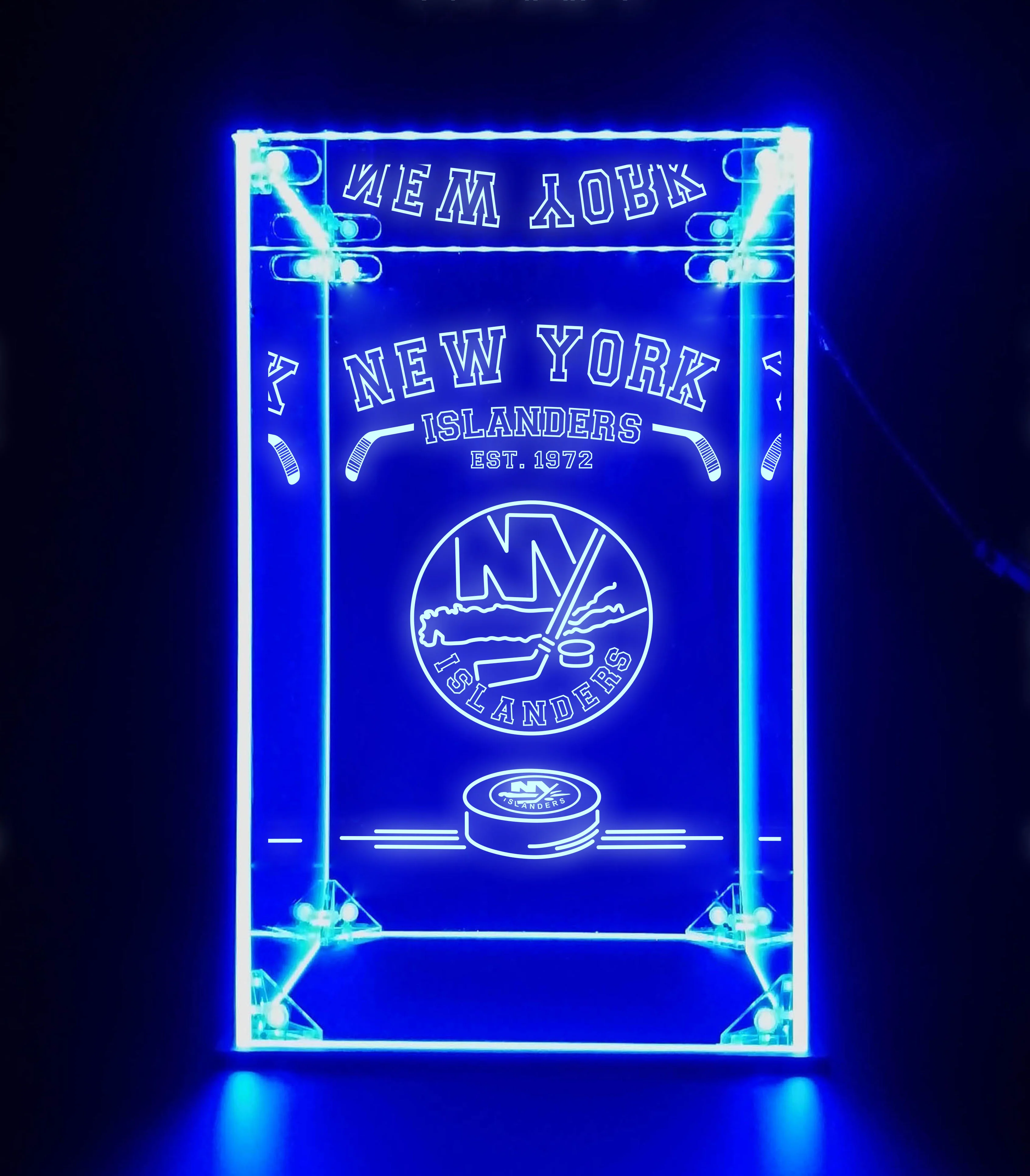 LED Display Case For New York Islanders Sports Memorabilia