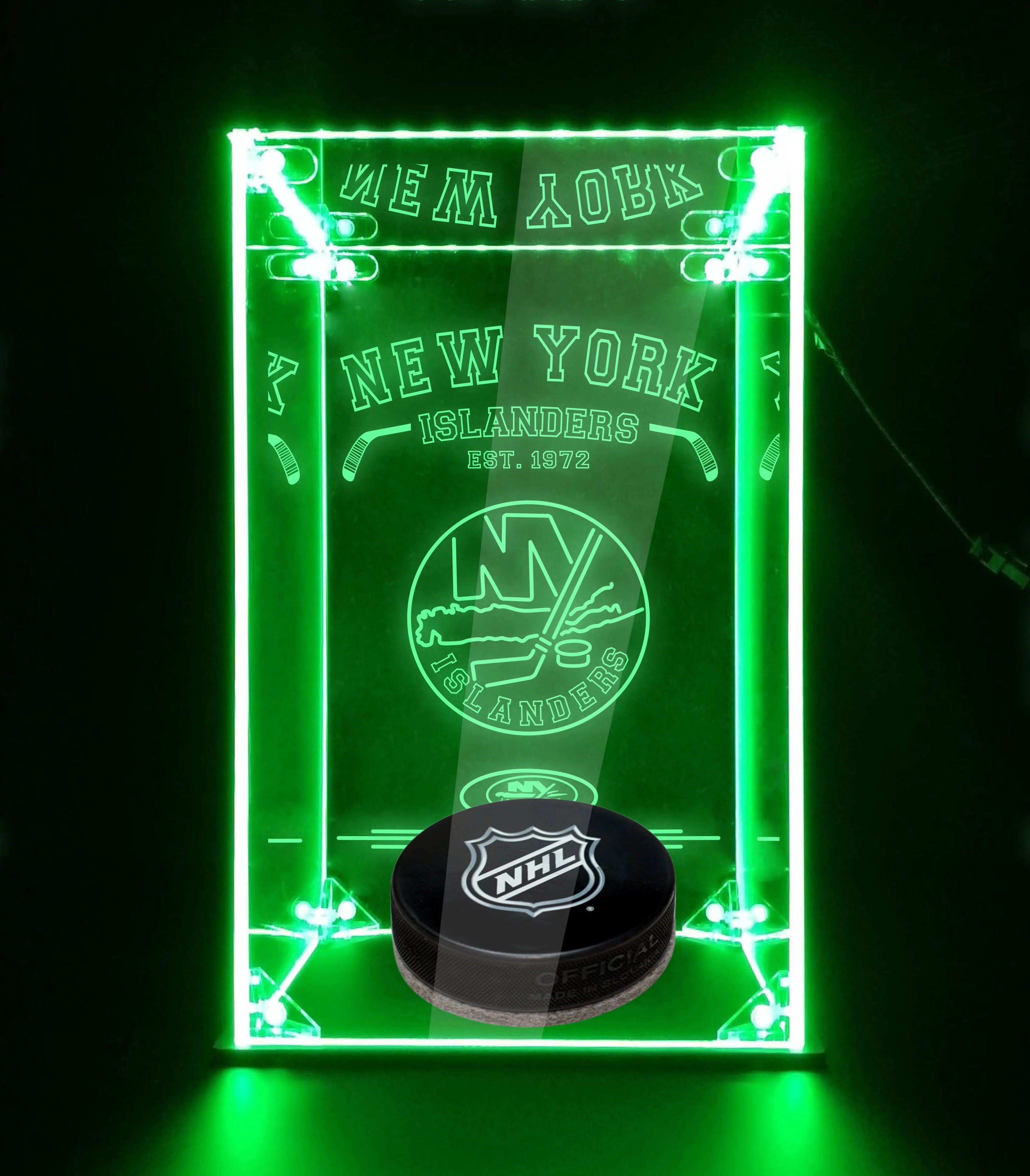 LED Display Case For New York Islanders Sports Memorabilia - Image 4