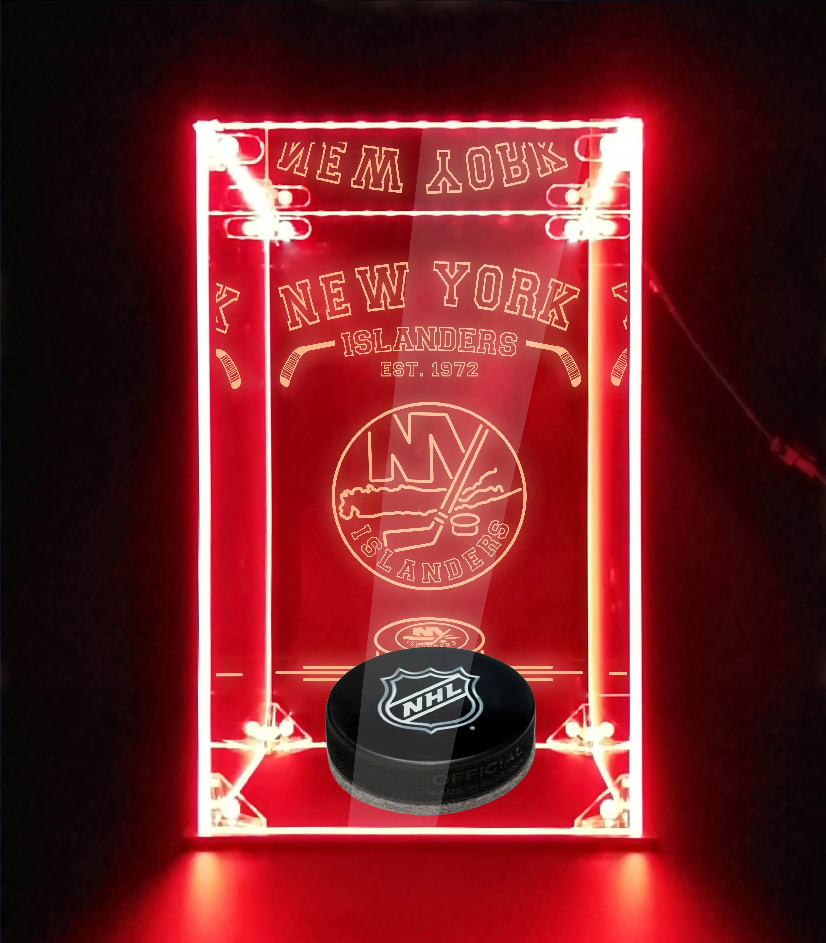 LED Display Case For New York Islanders Sports Memorabilia - Image 5