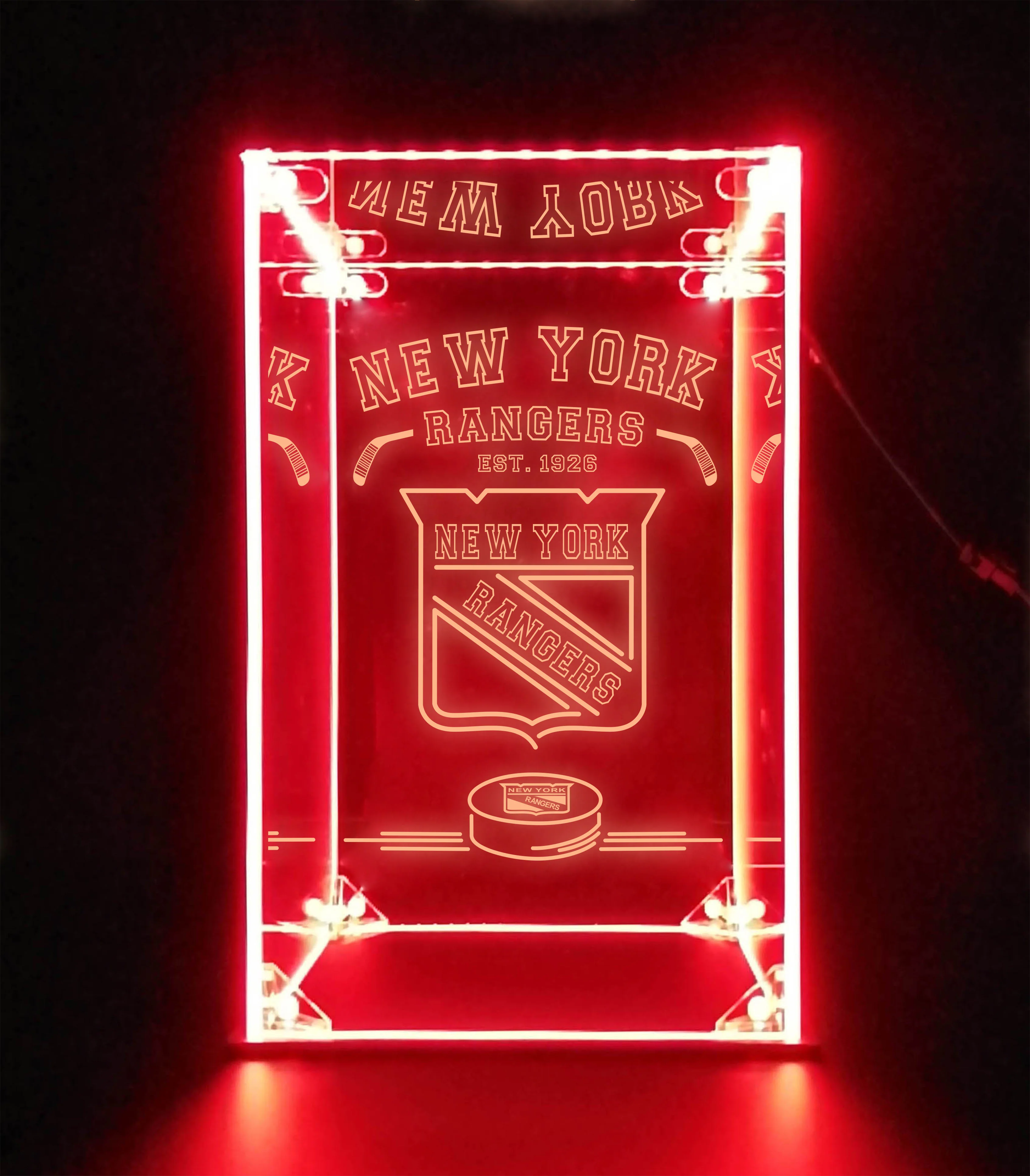 LED Display Case For New York Rangers Sports Memorabilia - Image 3