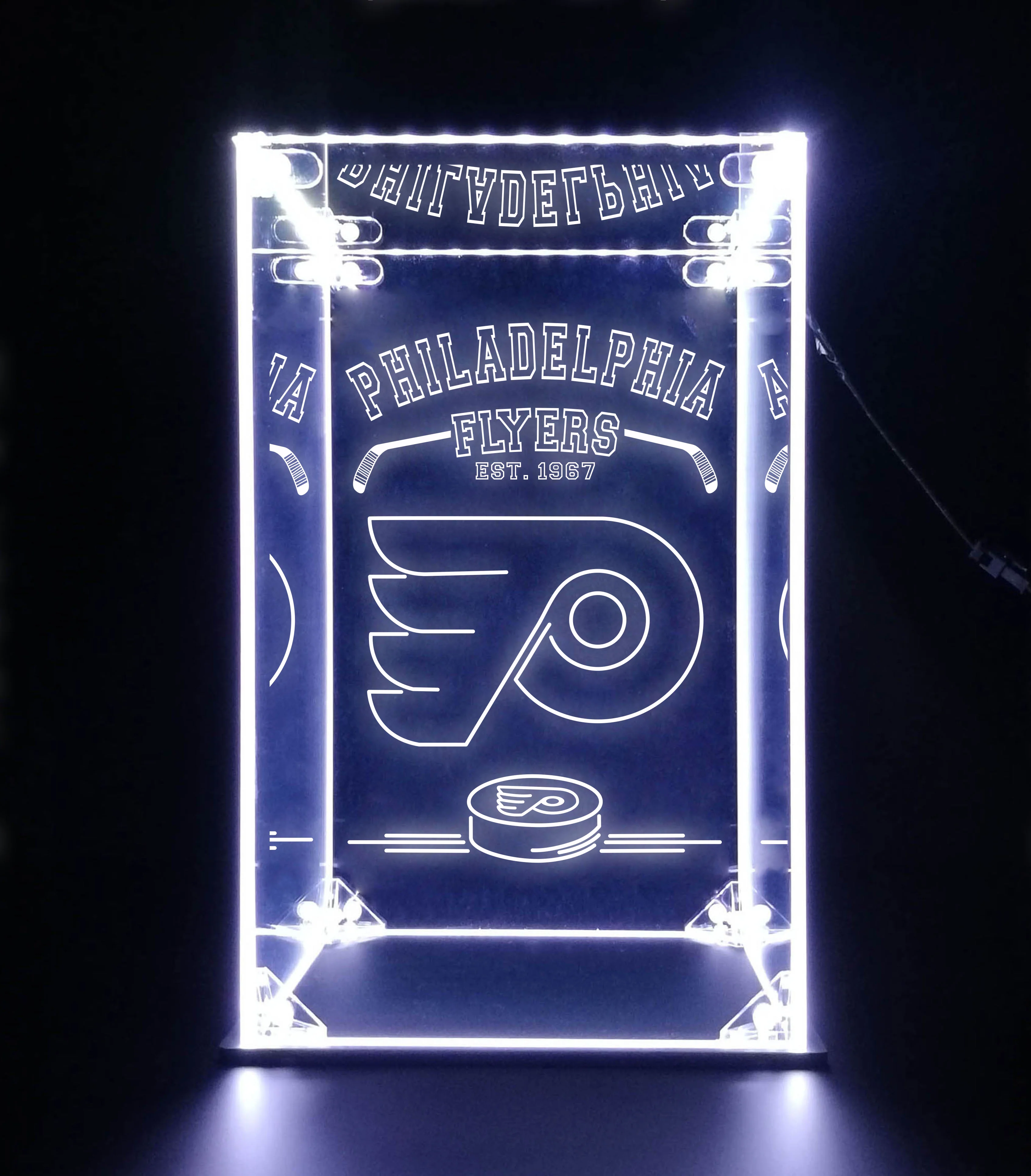 LED Display Case For Philadelphia Flyers Sports Memorabilia - Image 6