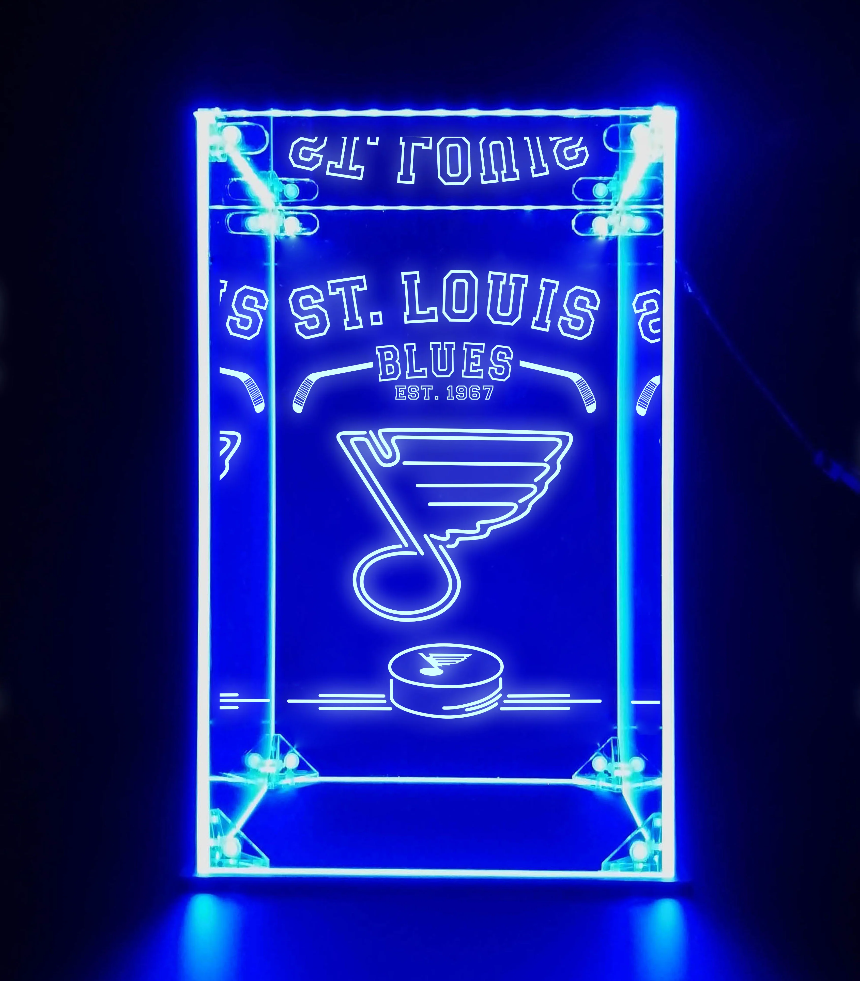 LED Display Case For St. Louis Blues Sports Memorabilia