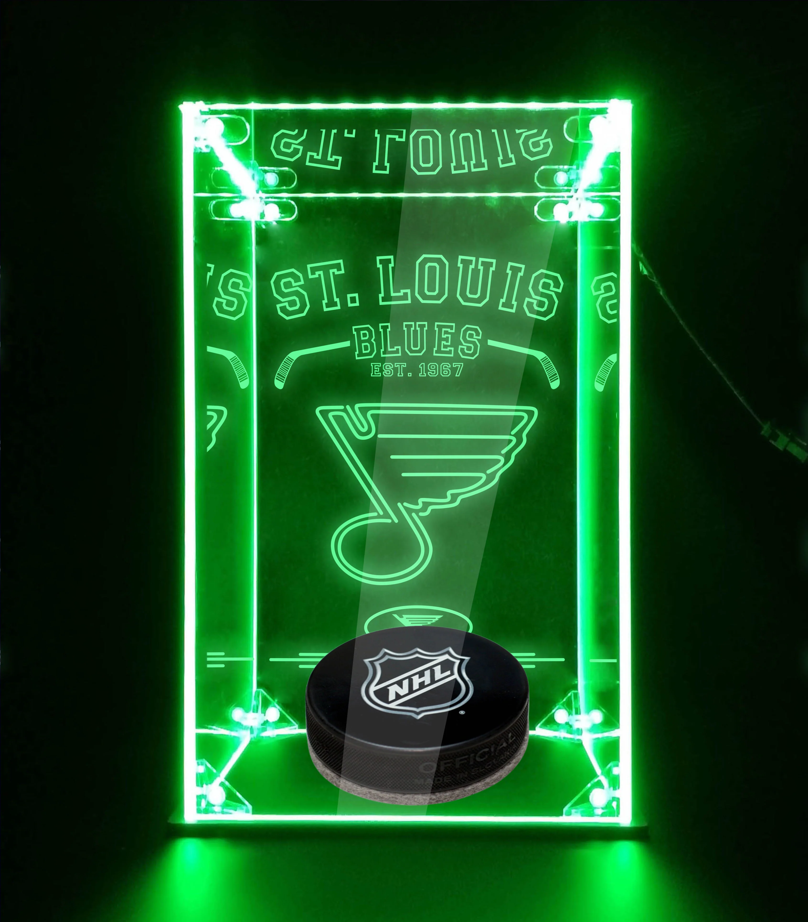 LED Display Case For St. Louis Blues Sports Memorabilia - Image 4