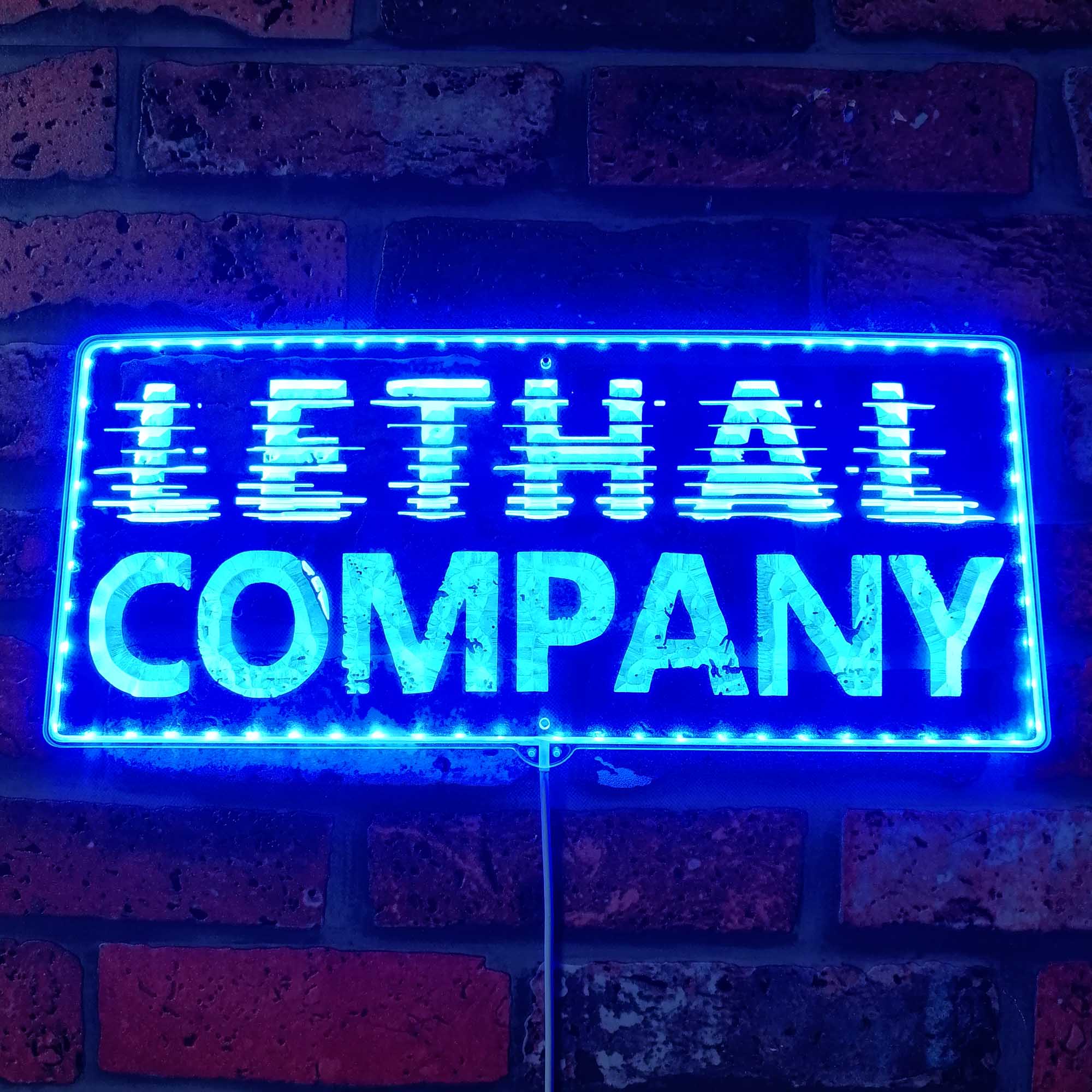 Lethal Company Neon LED Sign with Dynamic RGB Colors - Image 4