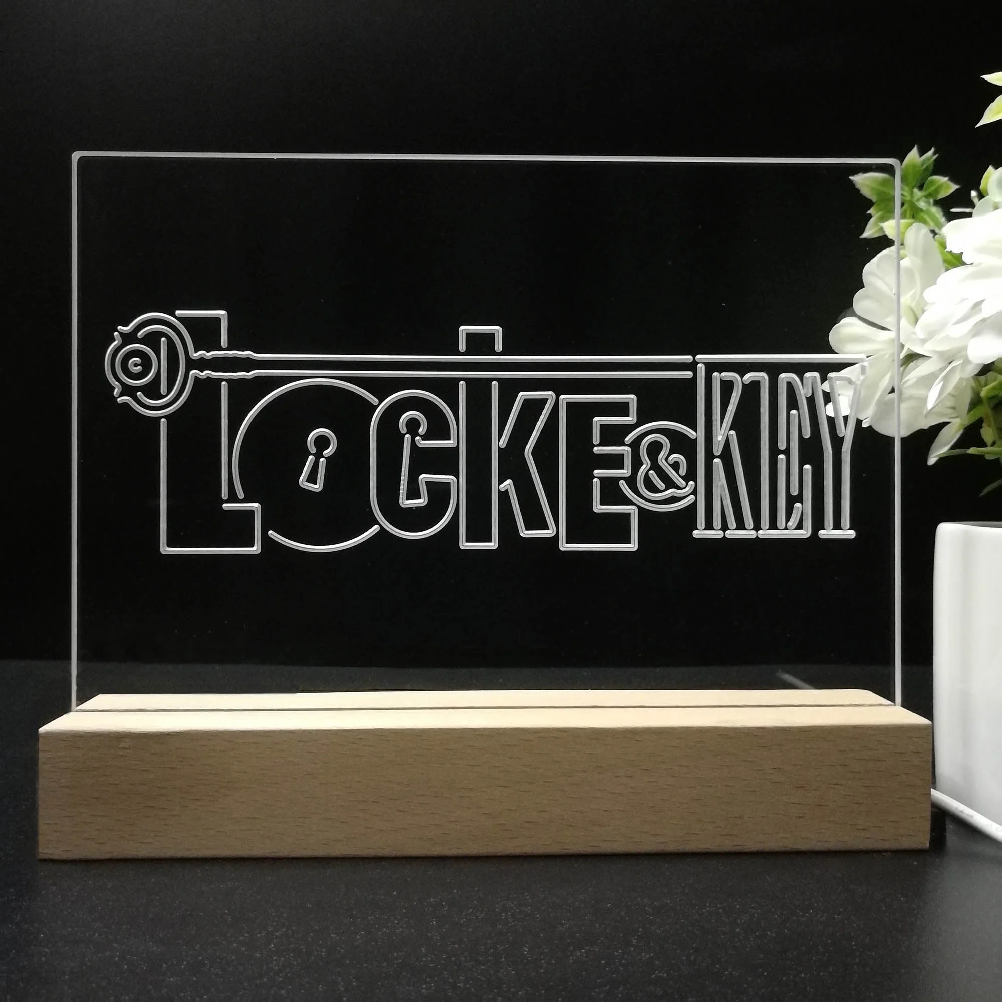 Locke & Key 3D Illusion Night Light Desk Lamp - Image 8