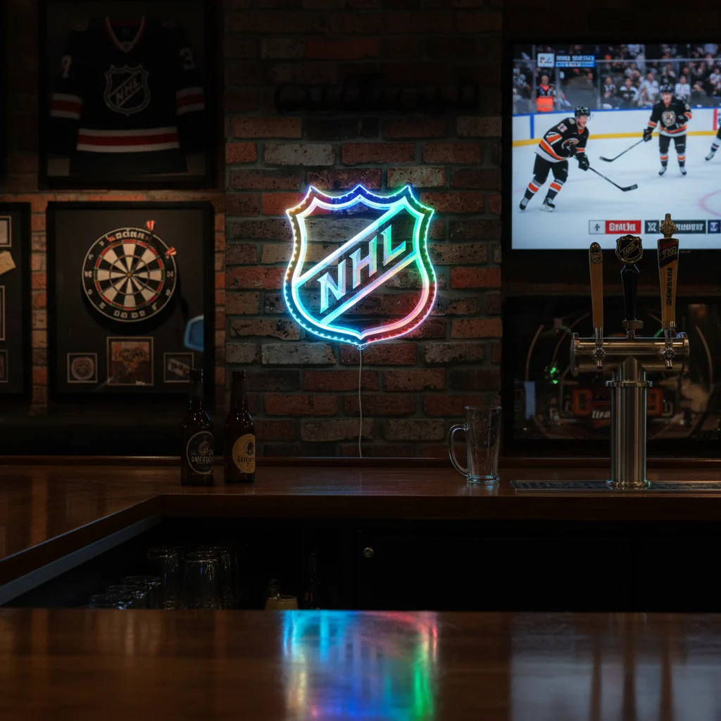 Logo NHL Neon LED Sign with Dynamic RGB Colors - Image 8