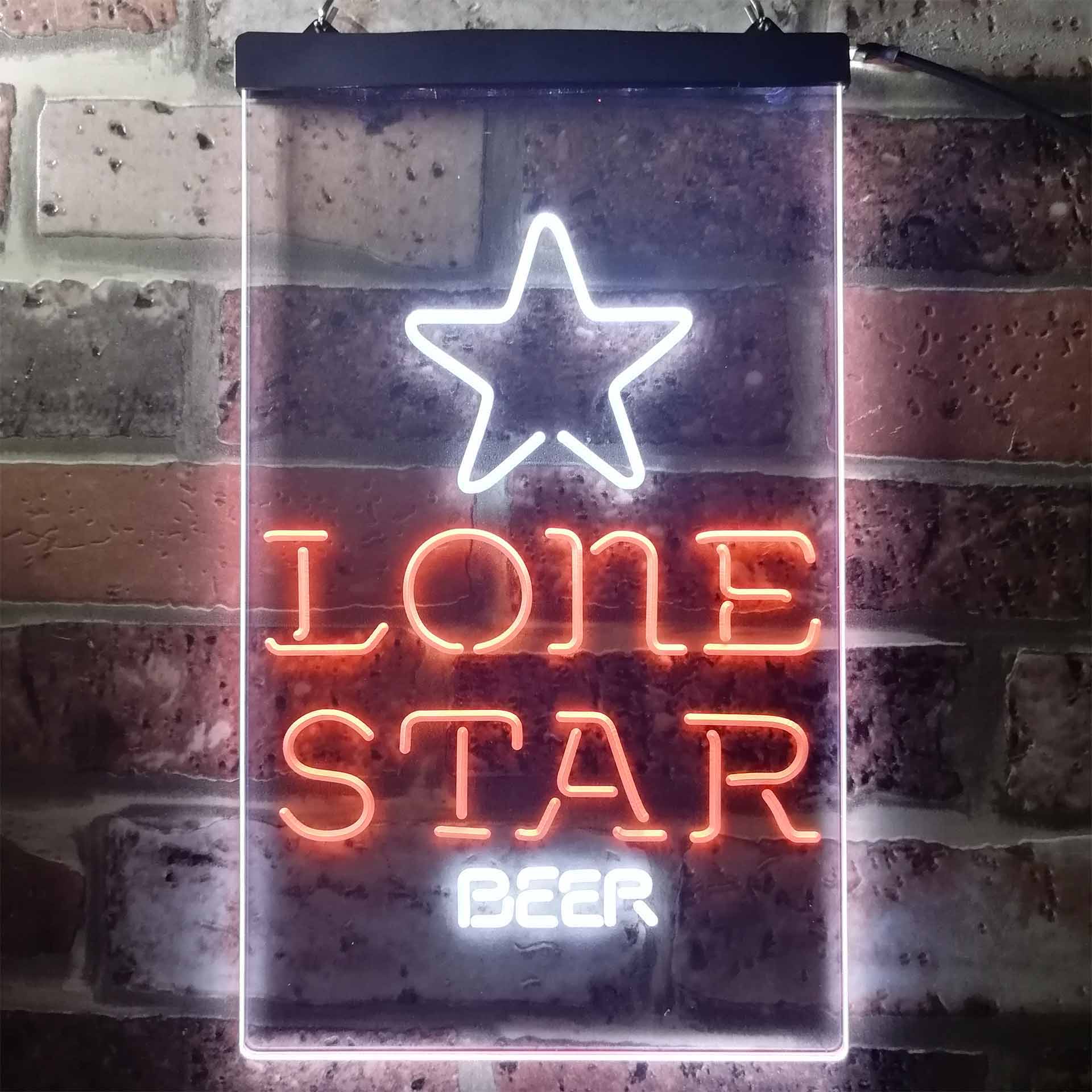 Lone Star Beer Bar Home Bar Neon Light LED Sign