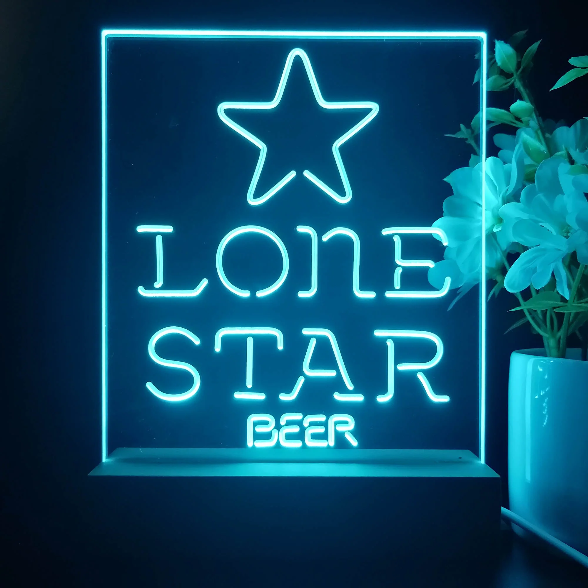 Lone Star Beer Bar Night Light Neon Pub Bar Lamp - Image 3