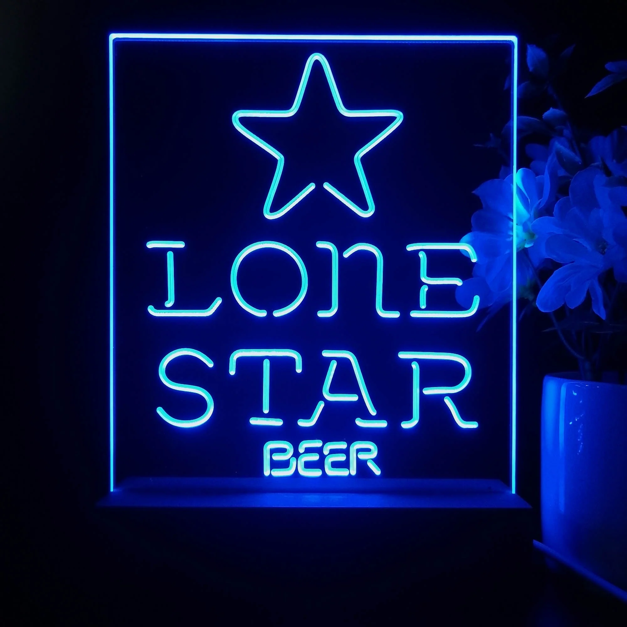 Lone Star Beer Bar Night Light Neon Pub Bar Lamp - Image 4
