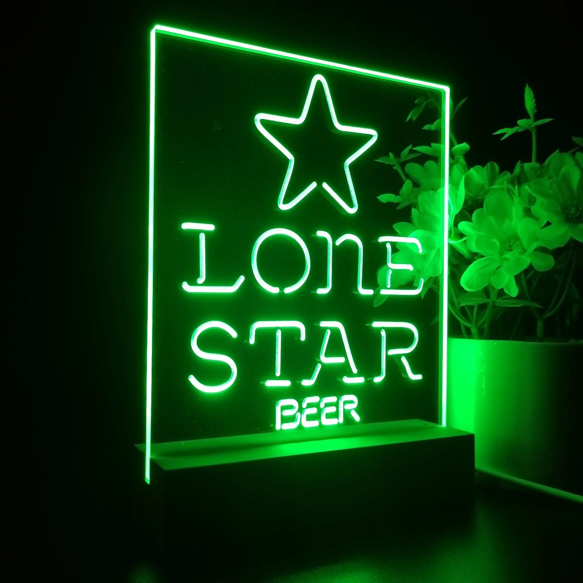 Lone Star Beer Bar Night Light Neon Pub Bar Lamp - Image 6