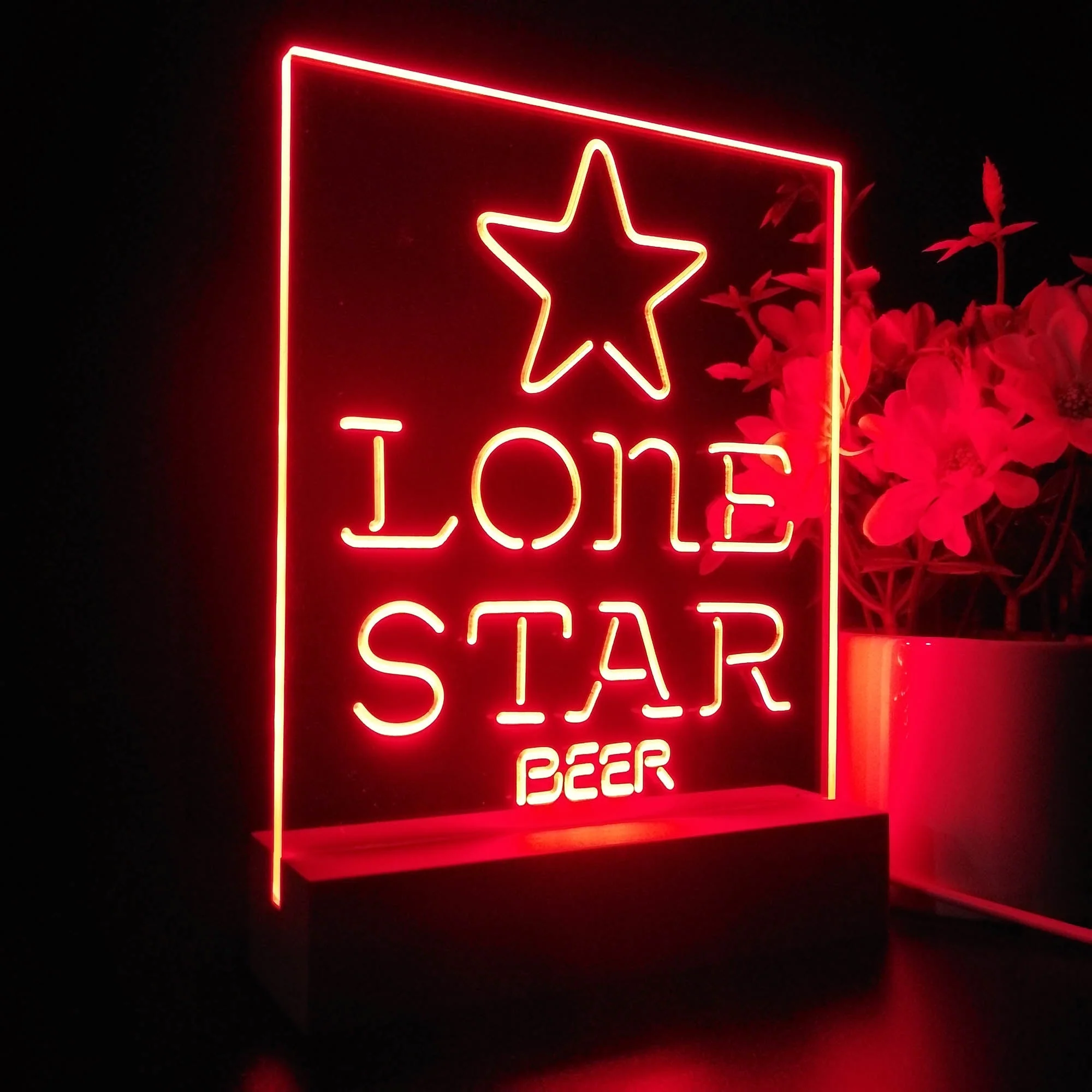 Lone Star Beer Bar Night Light Neon Pub Bar Lamp - Image 7