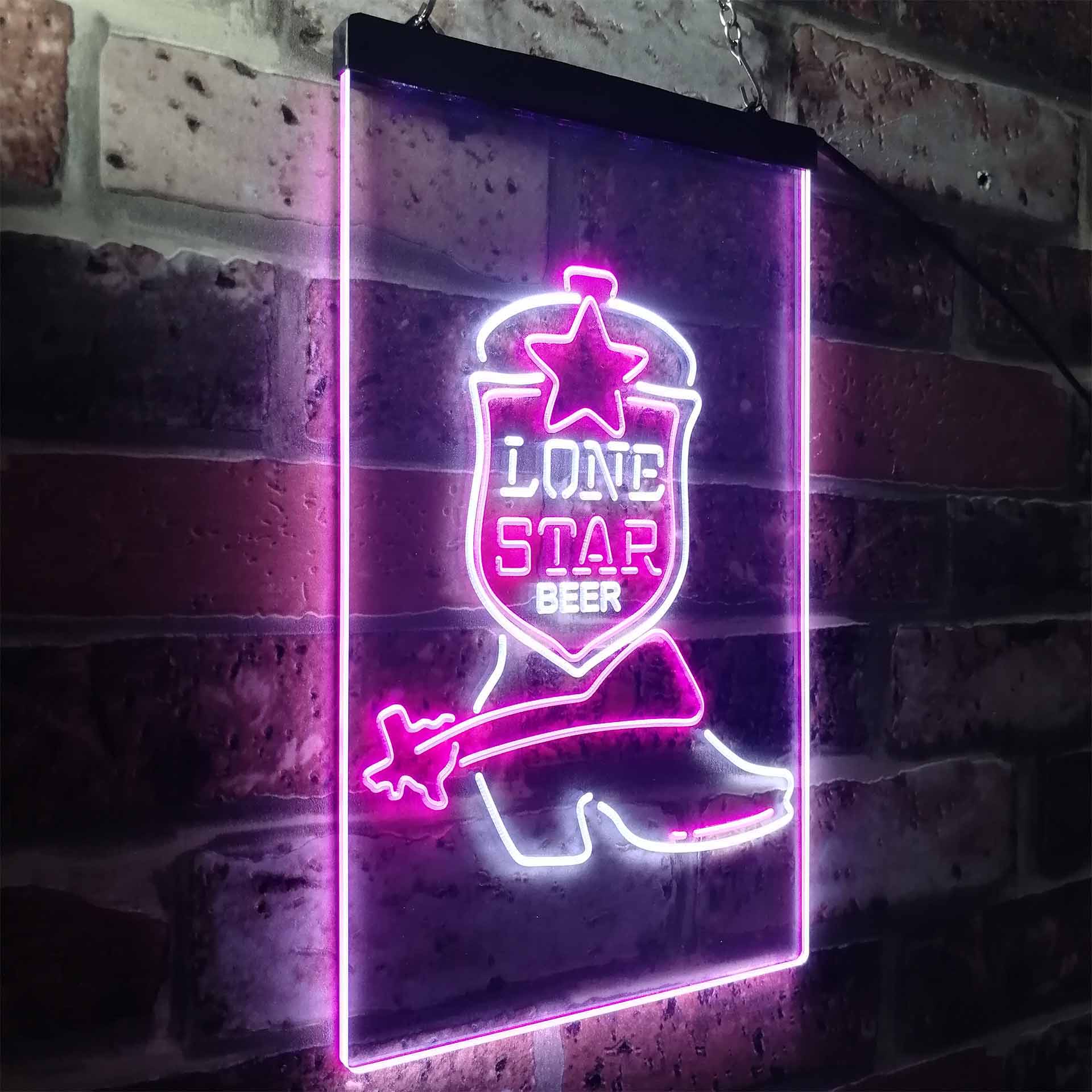 Lone Star Beer Bar Texas Neon LED Sign - Image 15
