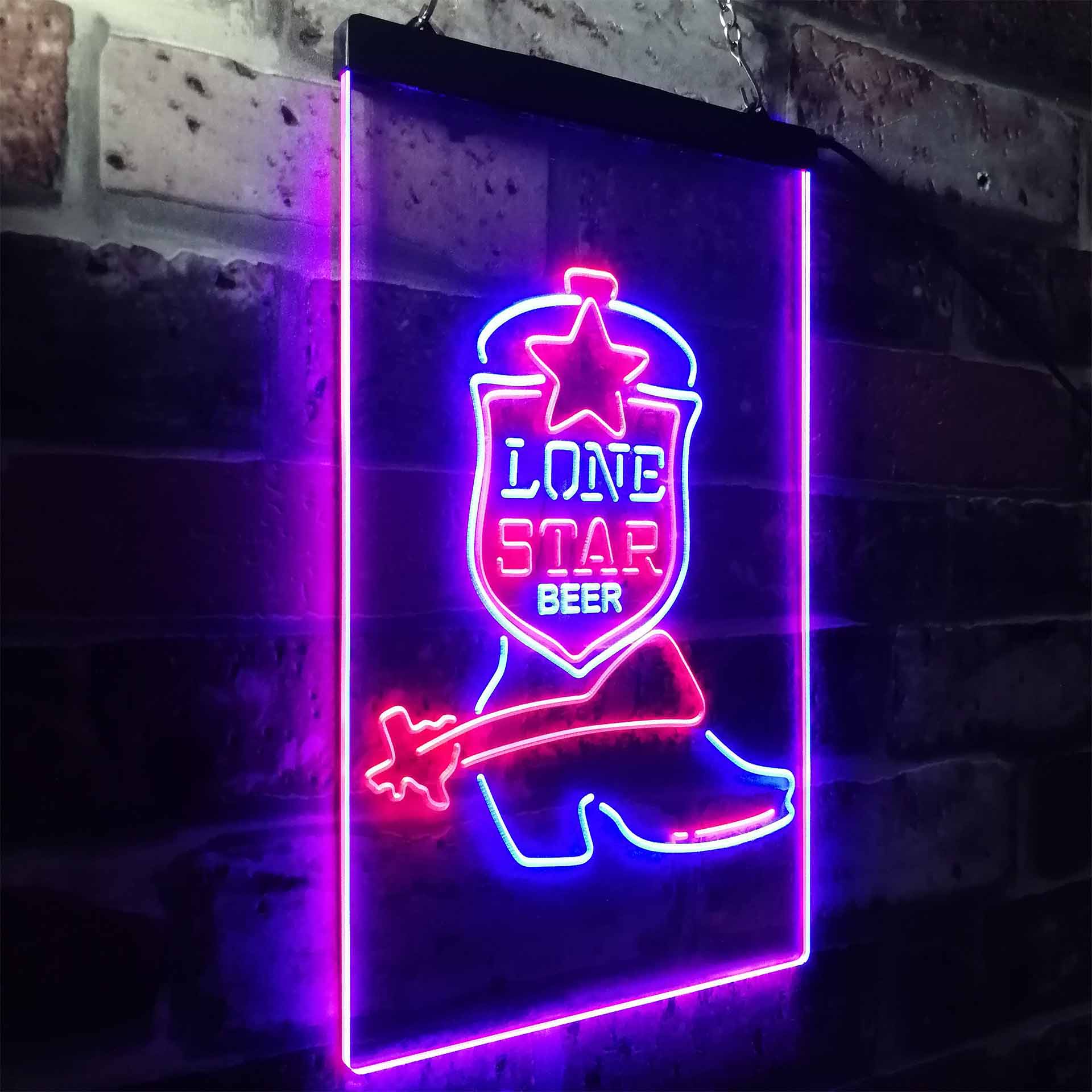Lone Star Beer Bar Texas Neon LED Sign - Image 16
