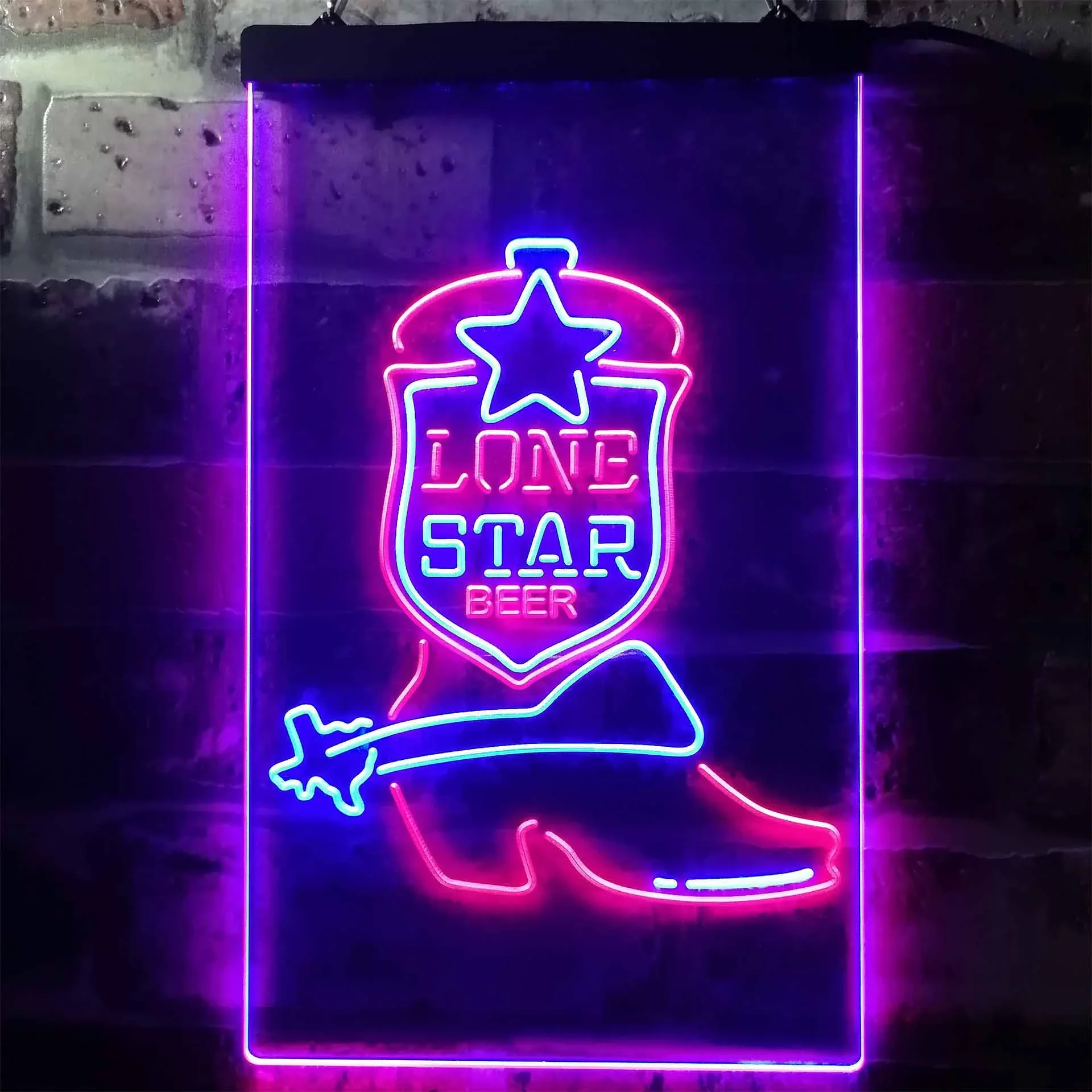 Lone Star Beer Bar Texas Neon LED Sign - Image 9
