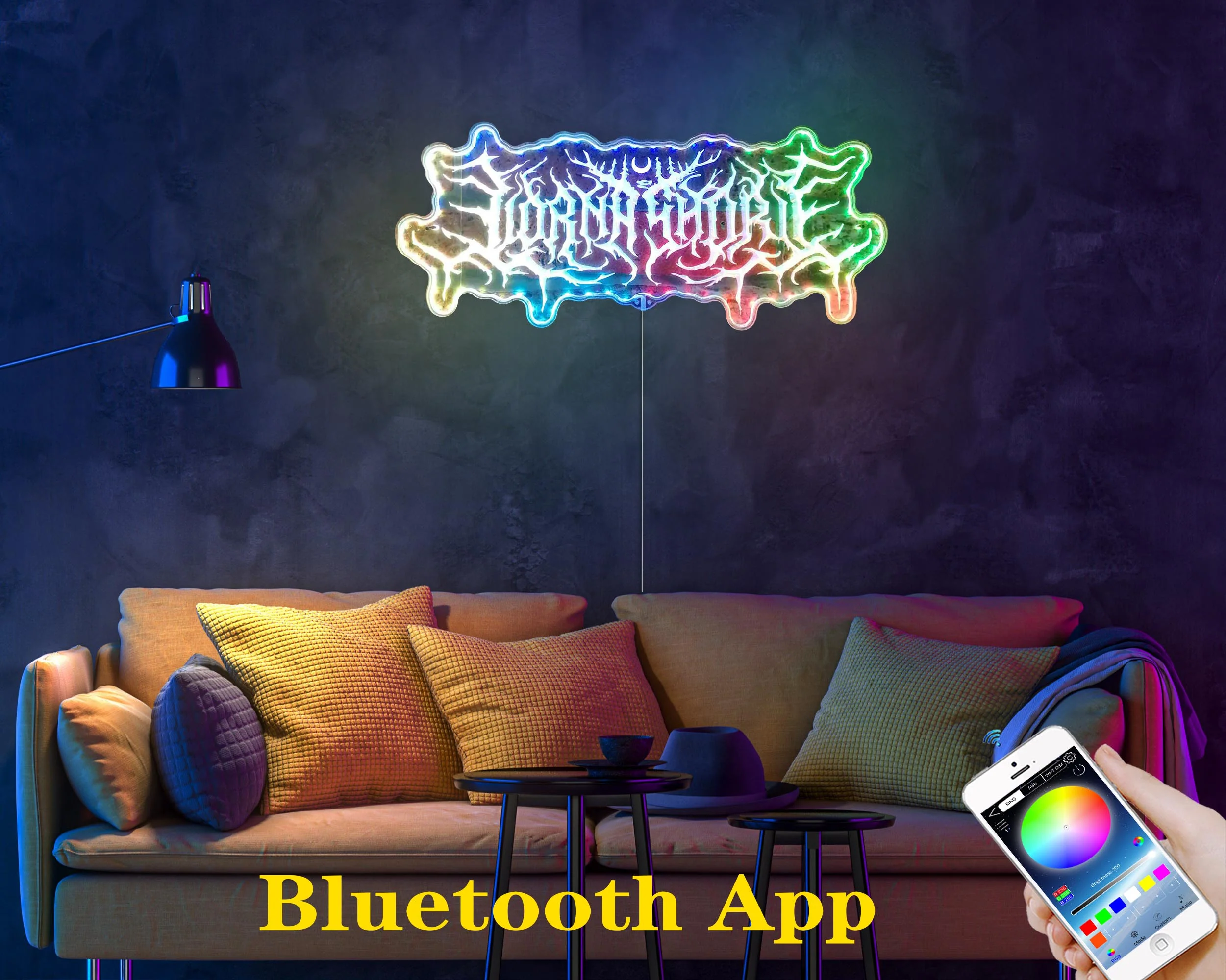 Lorna Shore Neon LED Sign with Dynamic RGB Colors - Image 7