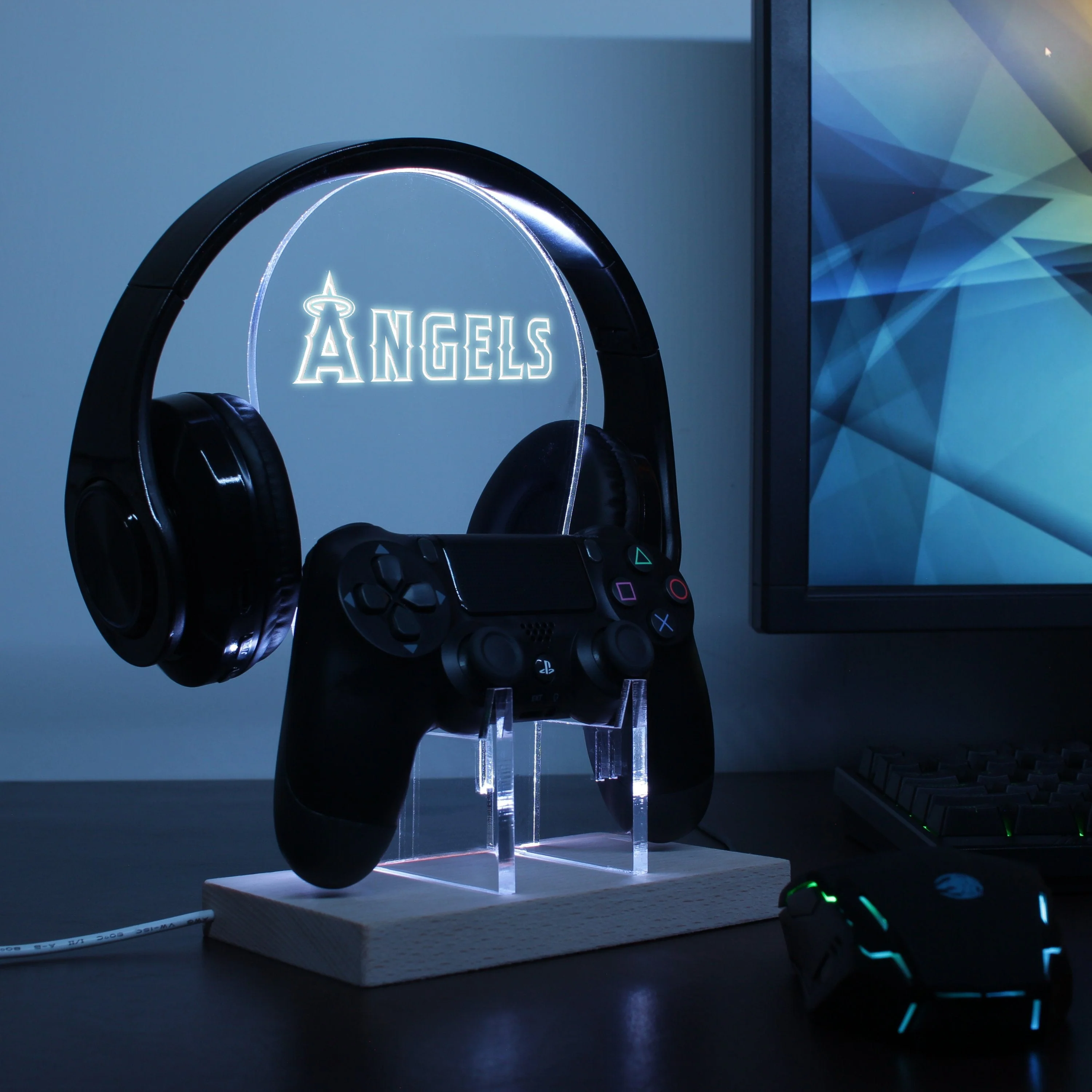 Los Angeles Angels of Anaheim LED Gaming Headset Controller Stand - Image 2