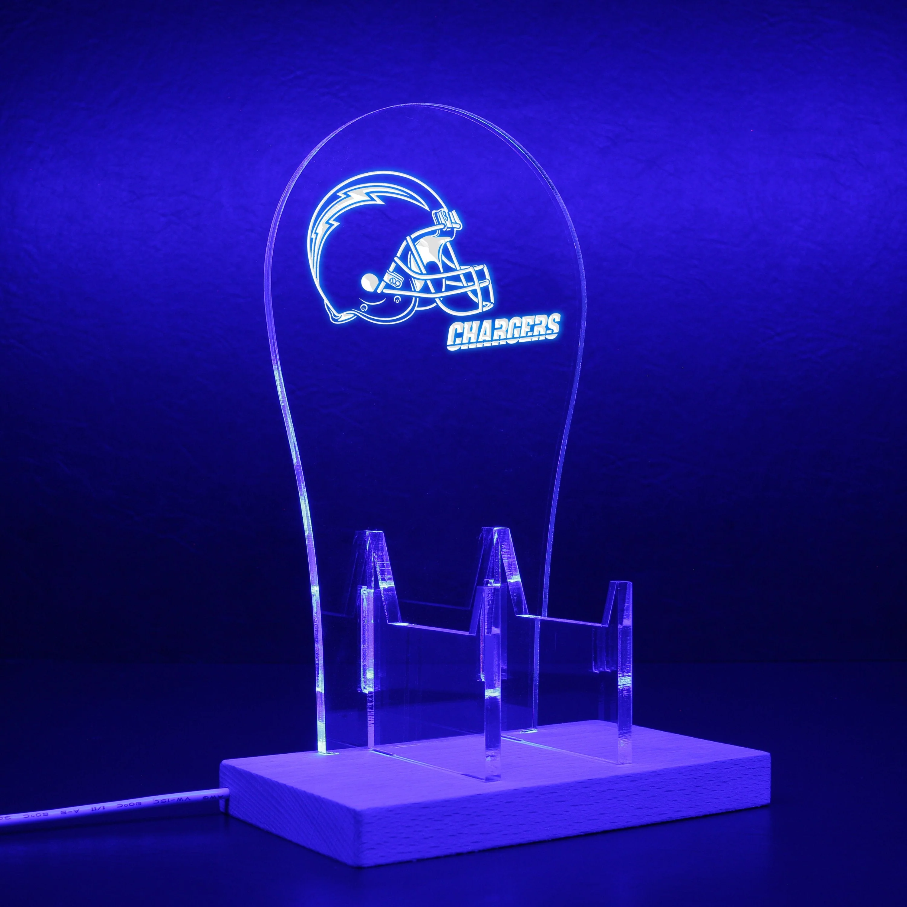 Los Angeles Chargers Helmet LED Gaming Headset Controller Stand - Image 8