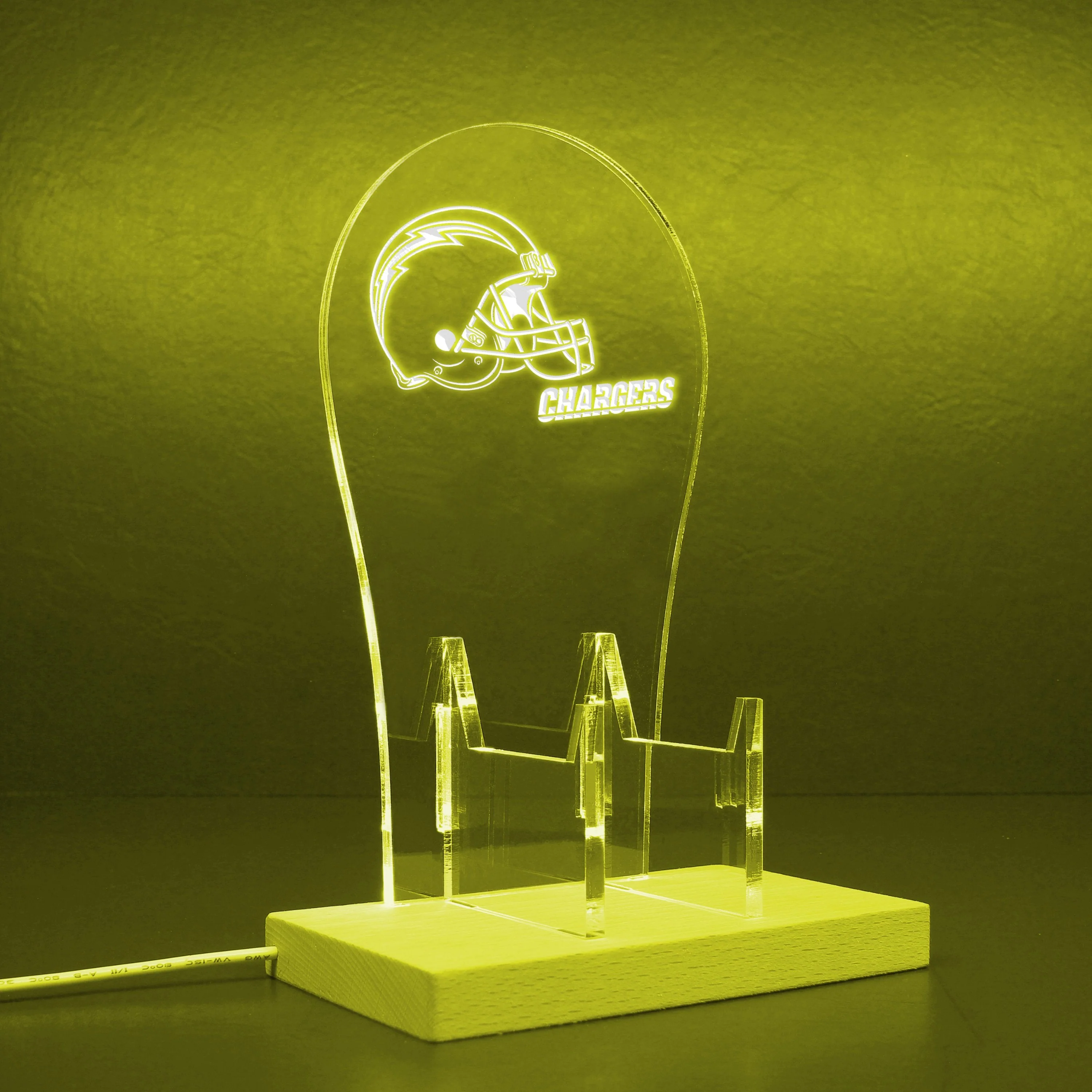 Los Angeles Chargers Helmet LED Gaming Headset Controller Stand - Image 9