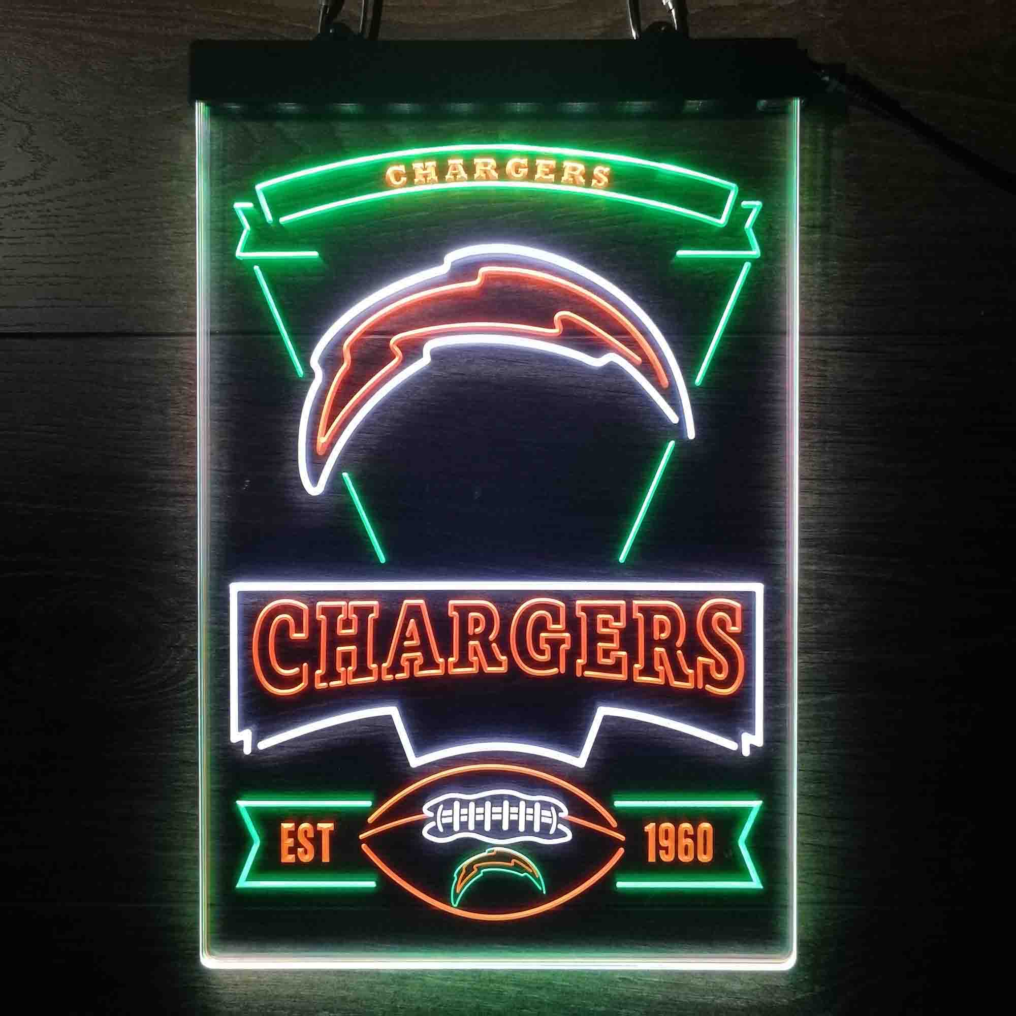 Los Angeles Chargers Neon LED Sign 3 Colors - Image 2